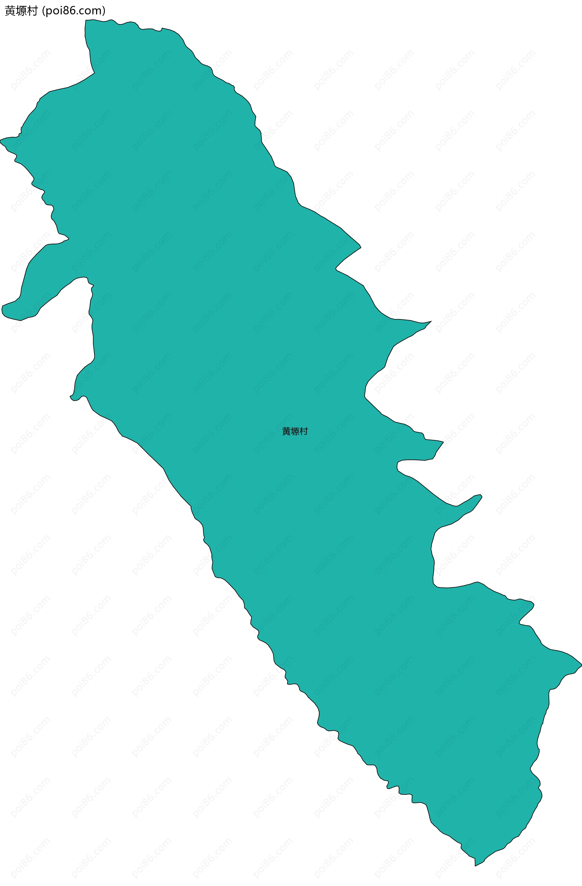 黄塬村边界地图