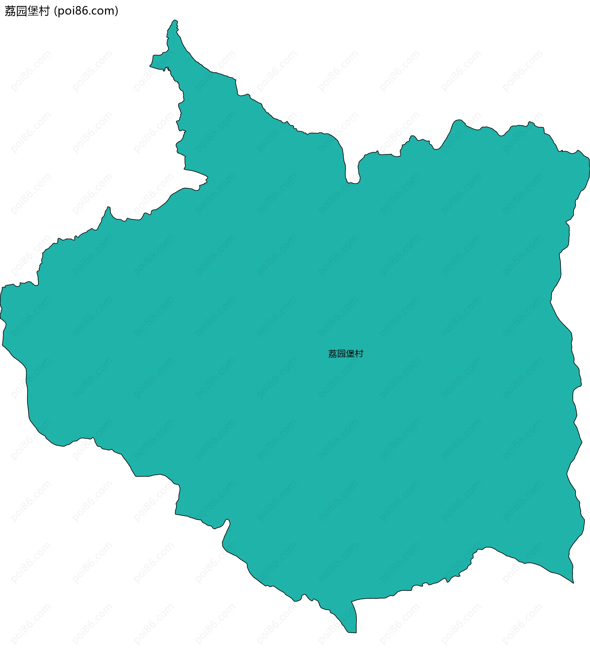 荔园堡村边界地图