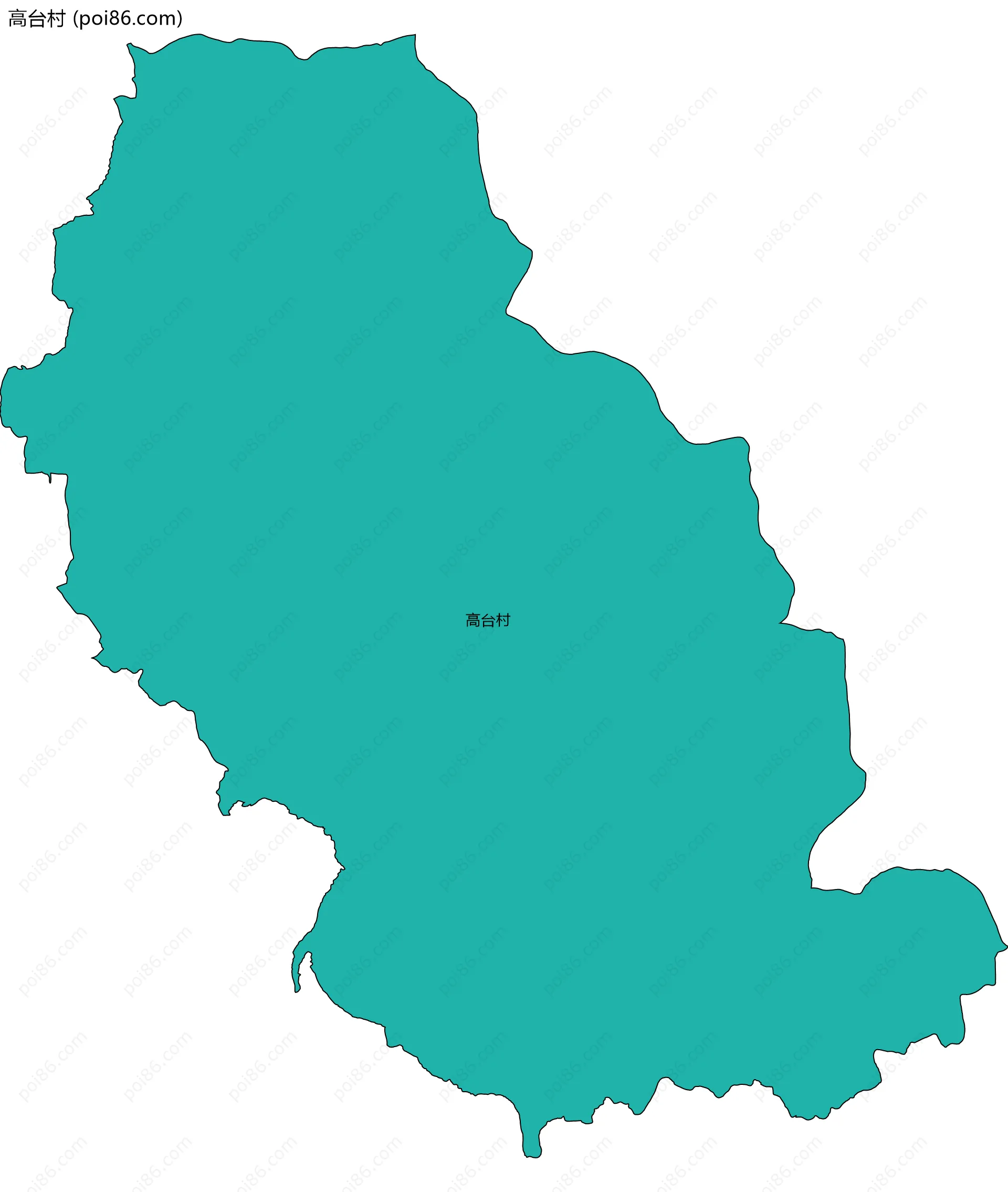 高台村边界地图