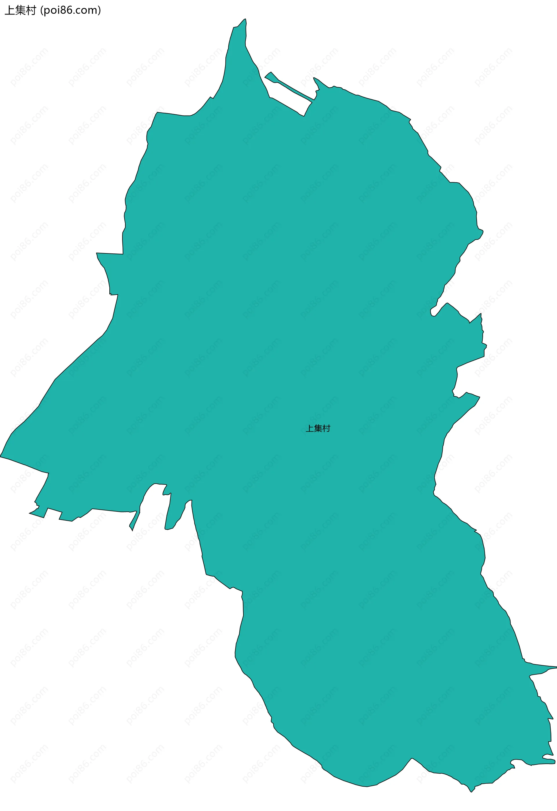 上集村边界地图