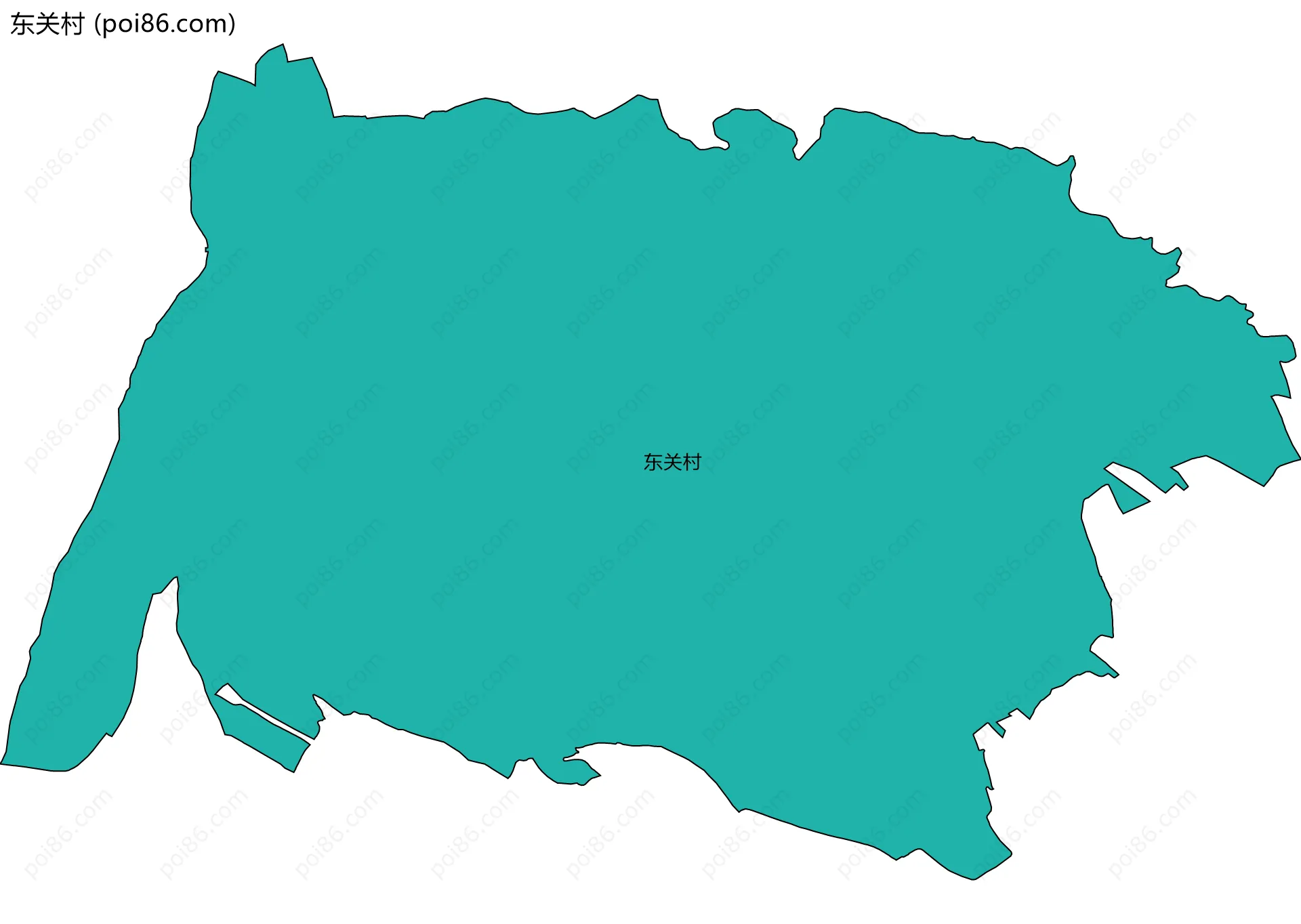 东关村边界地图