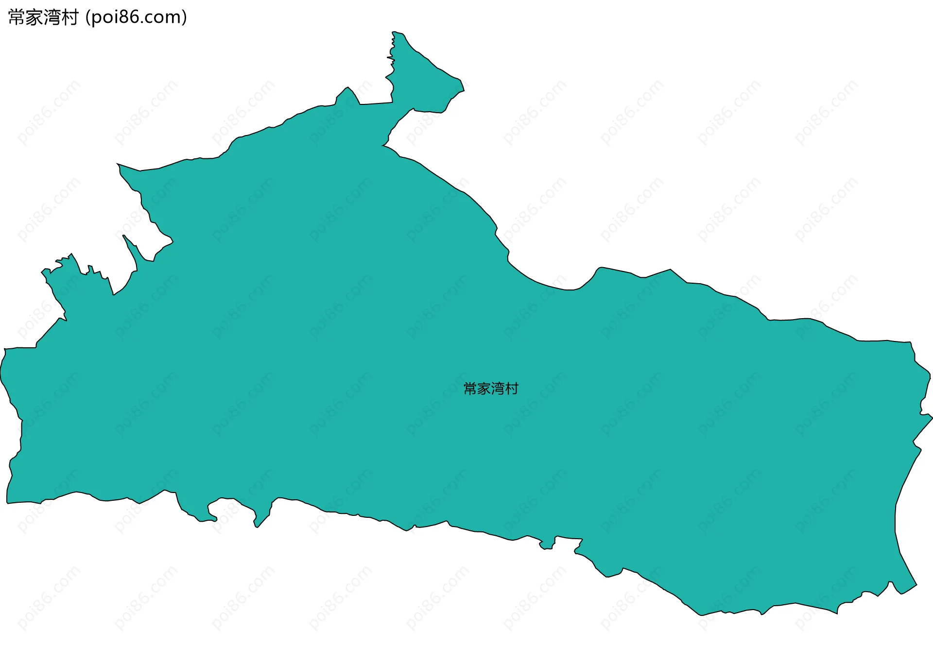 常家湾村边界地图