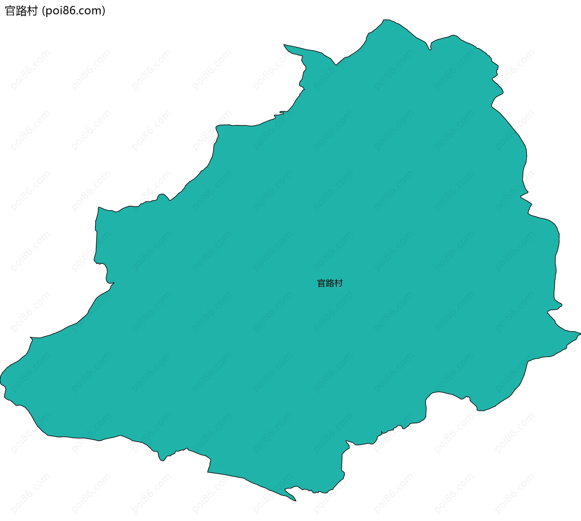 官路村边界地图
