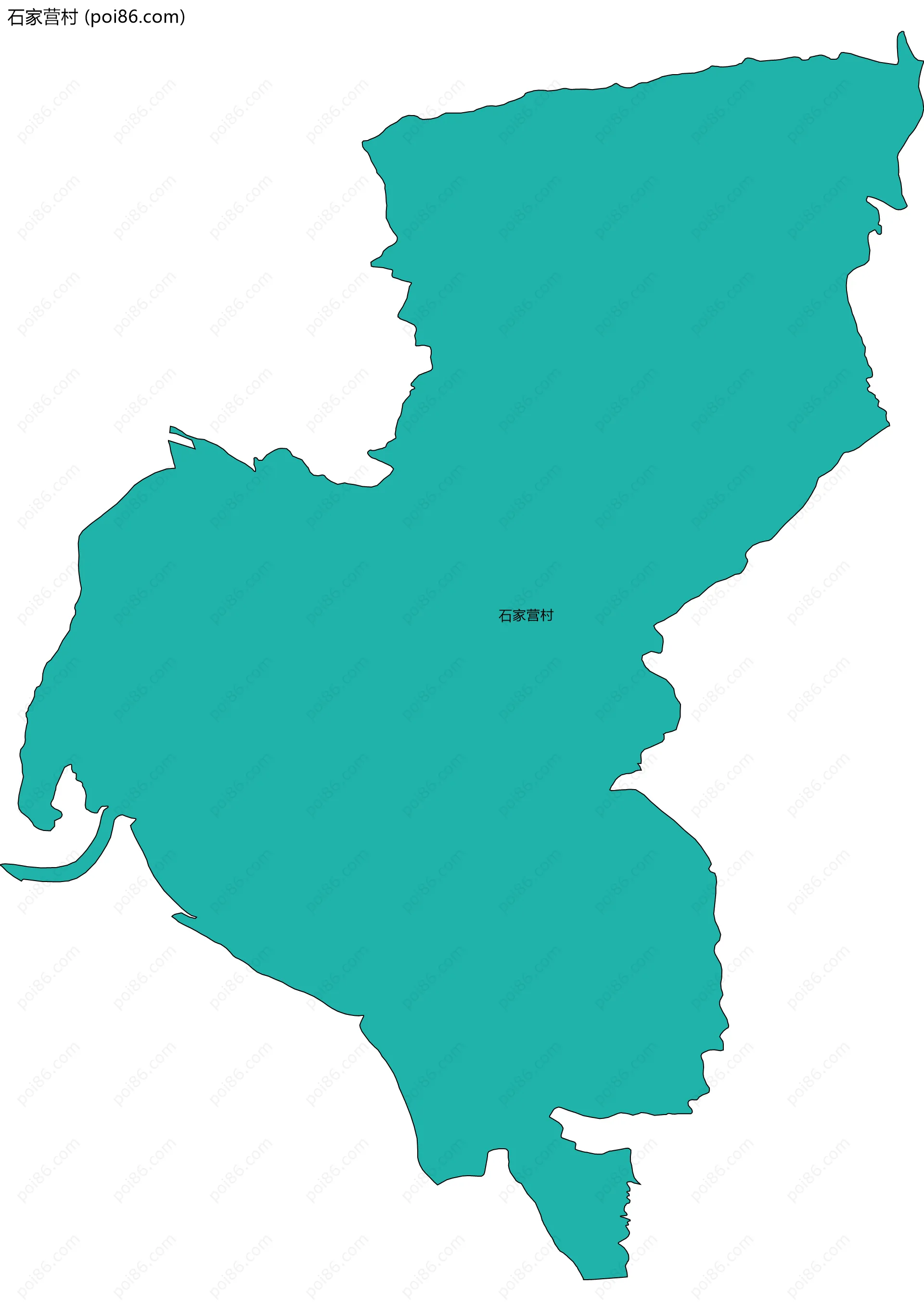 石家营村边界地图