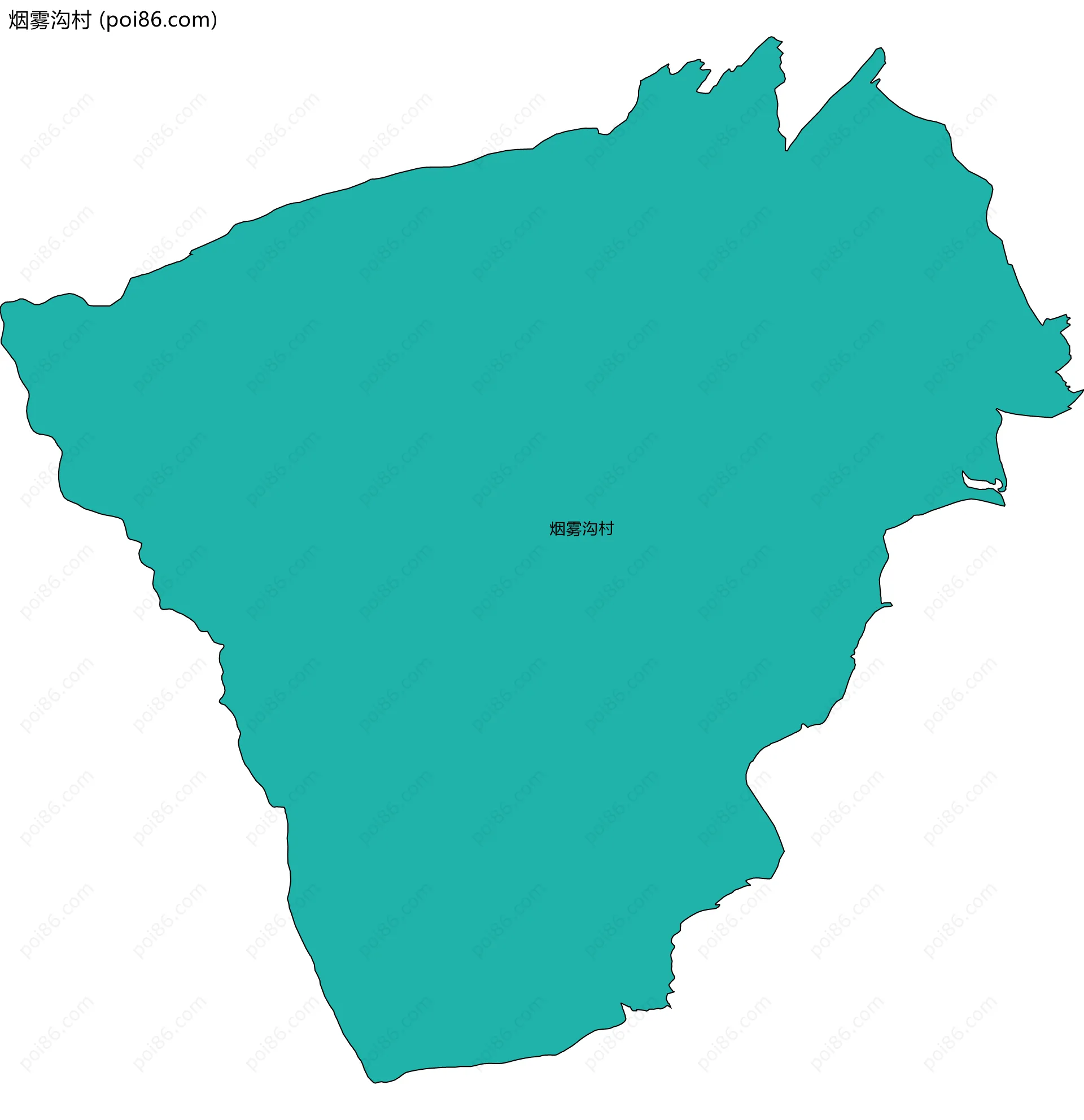 烟雾沟村边界地图