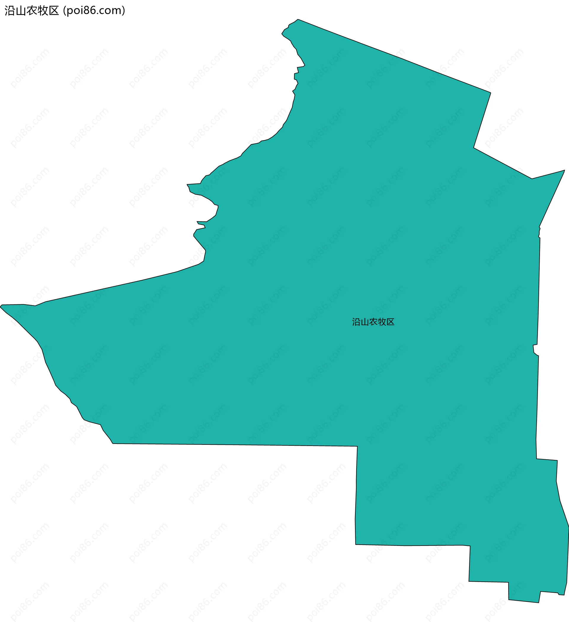 沿山农牧区边界地图