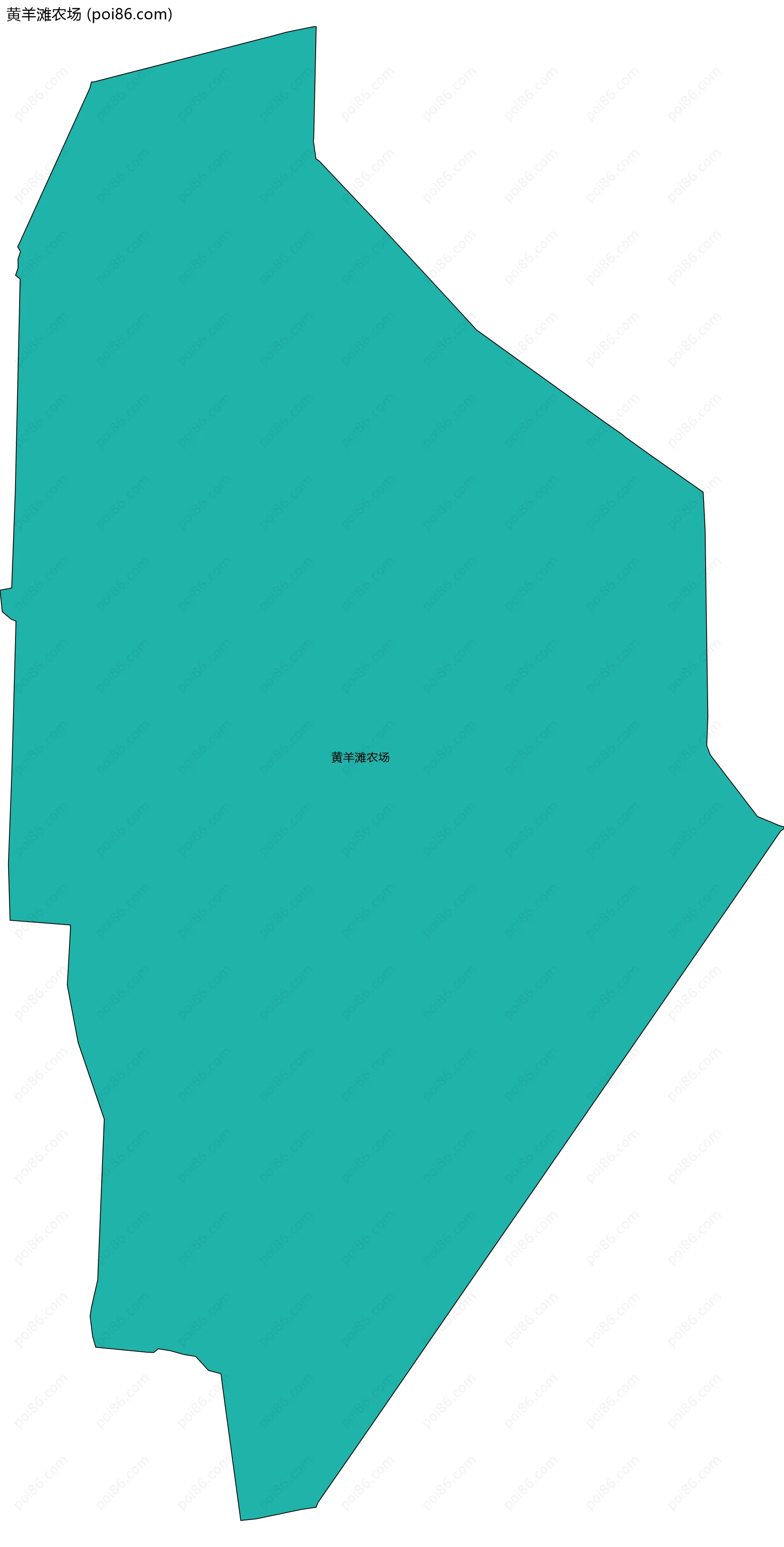 黄羊滩农场边界地图