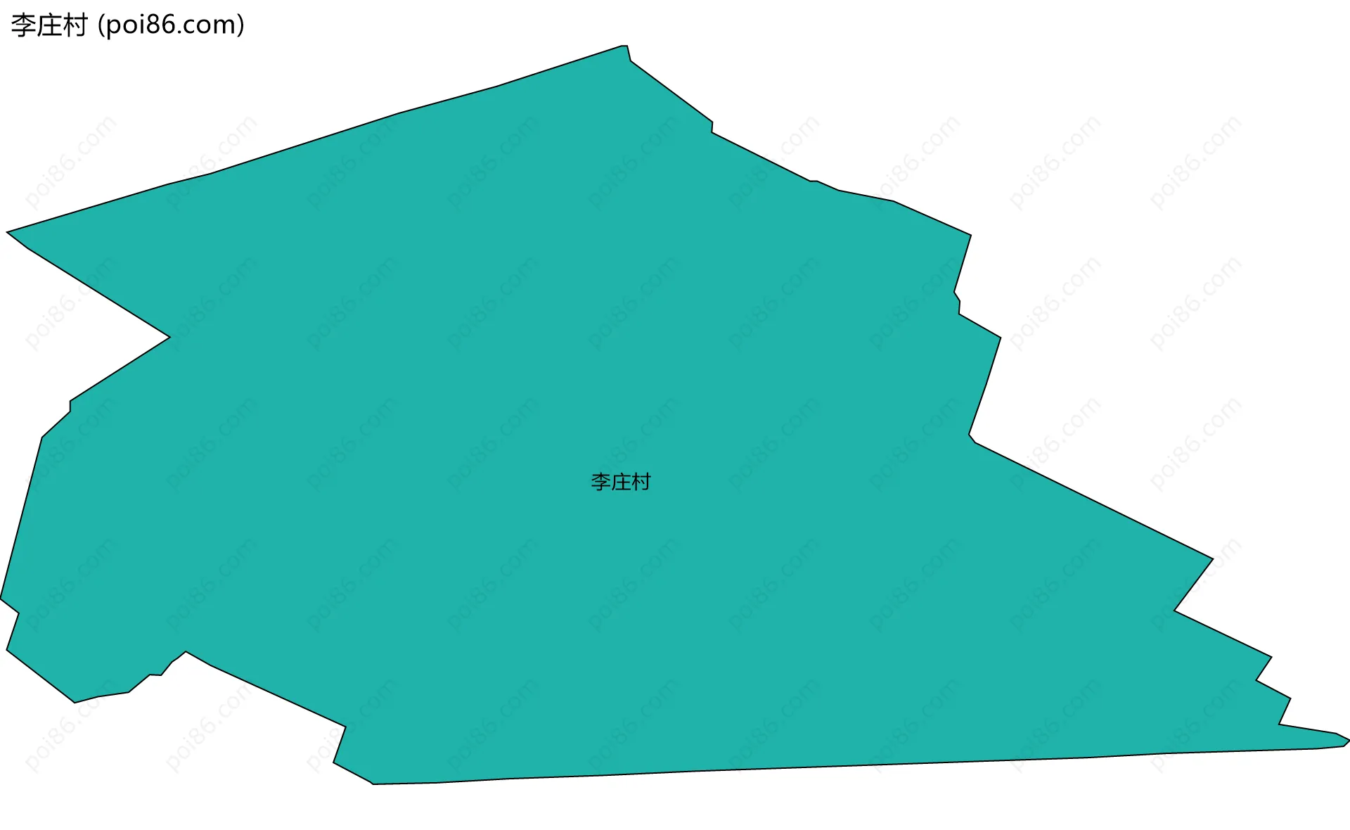 李庄村边界地图