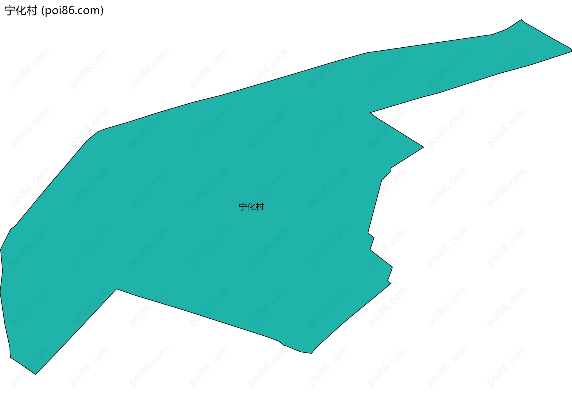 宁化村边界地图