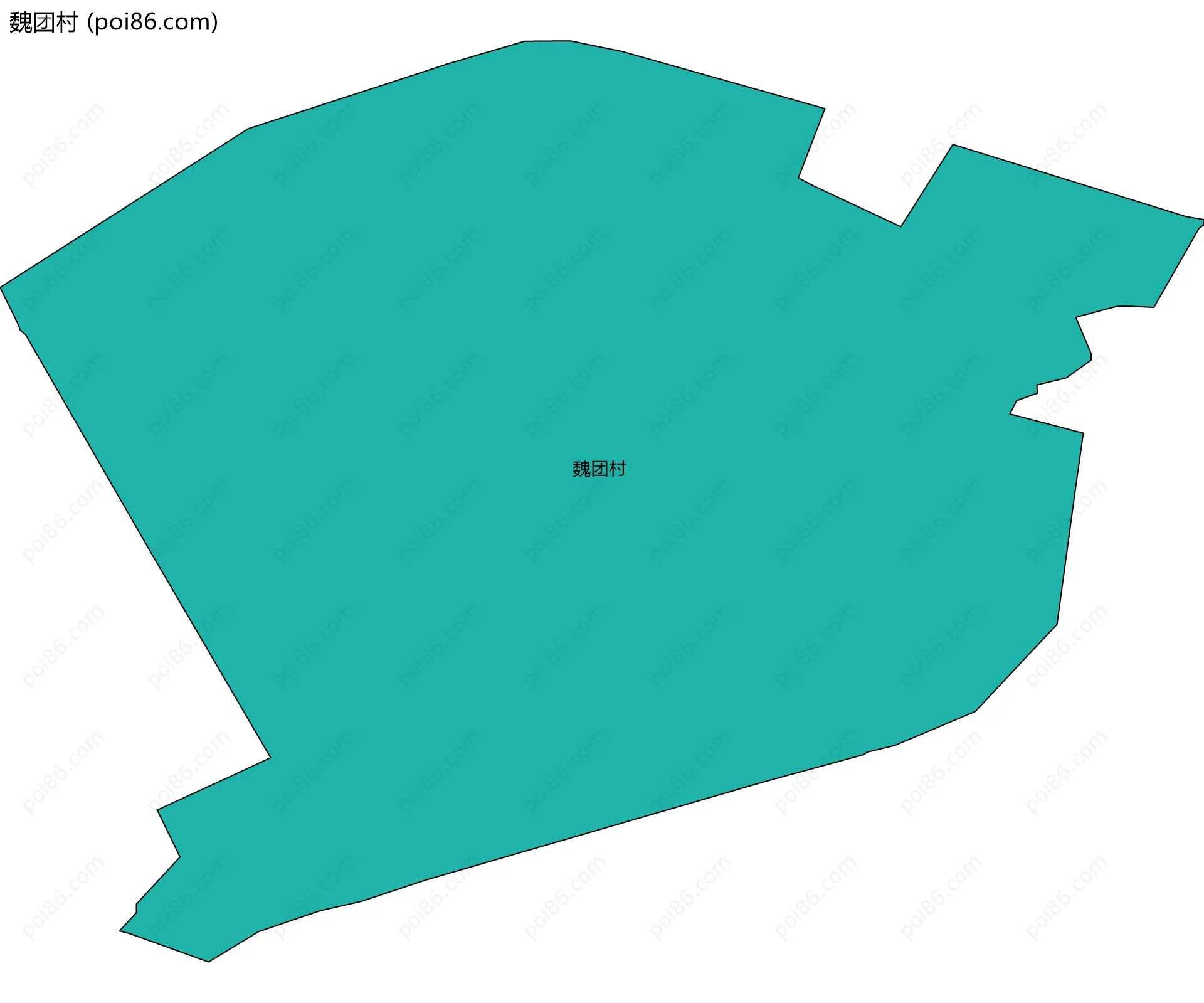 魏团村边界地图
