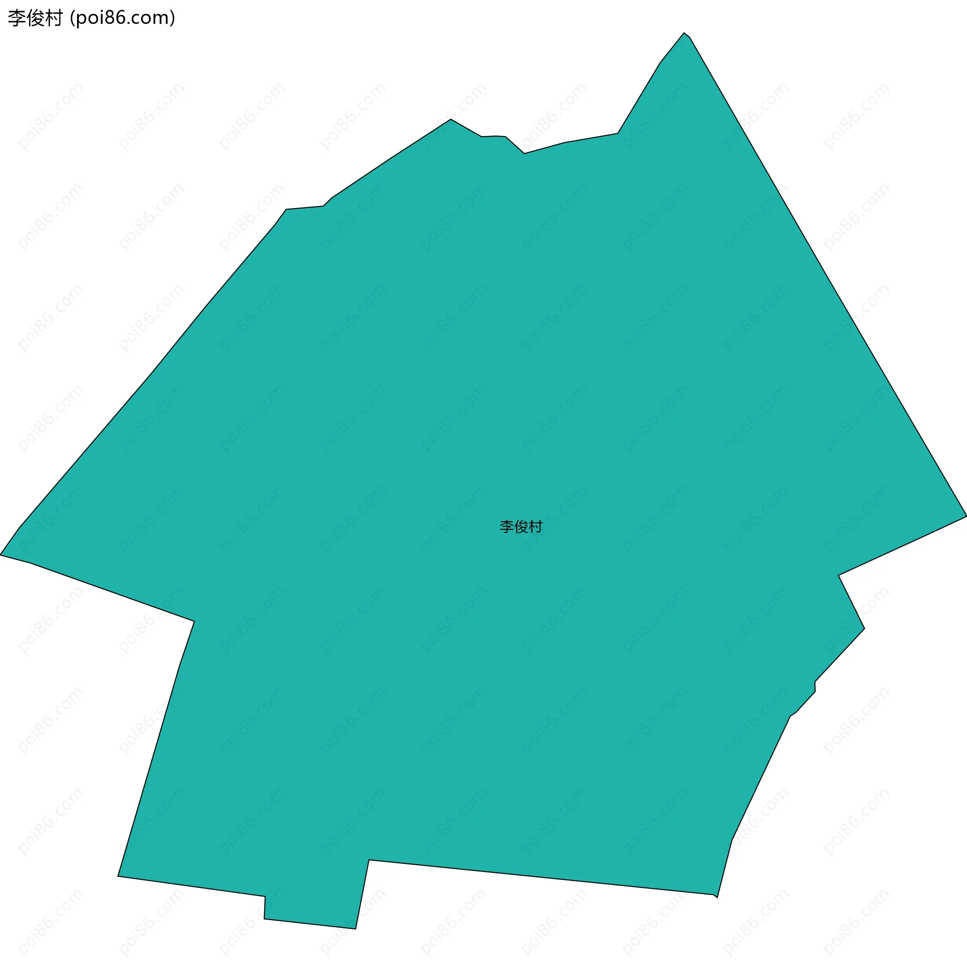 李俊村边界地图