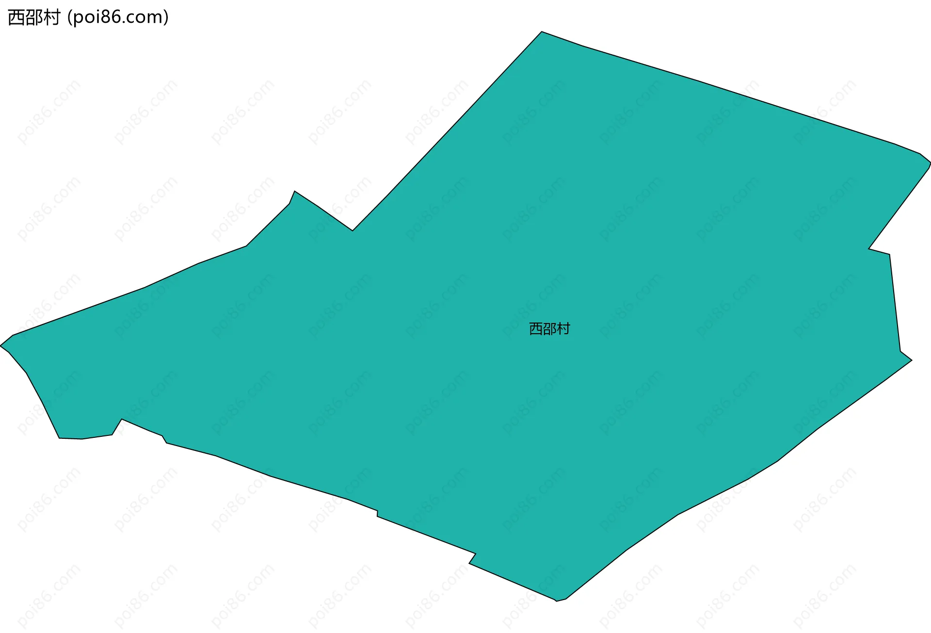 西邵村边界地图