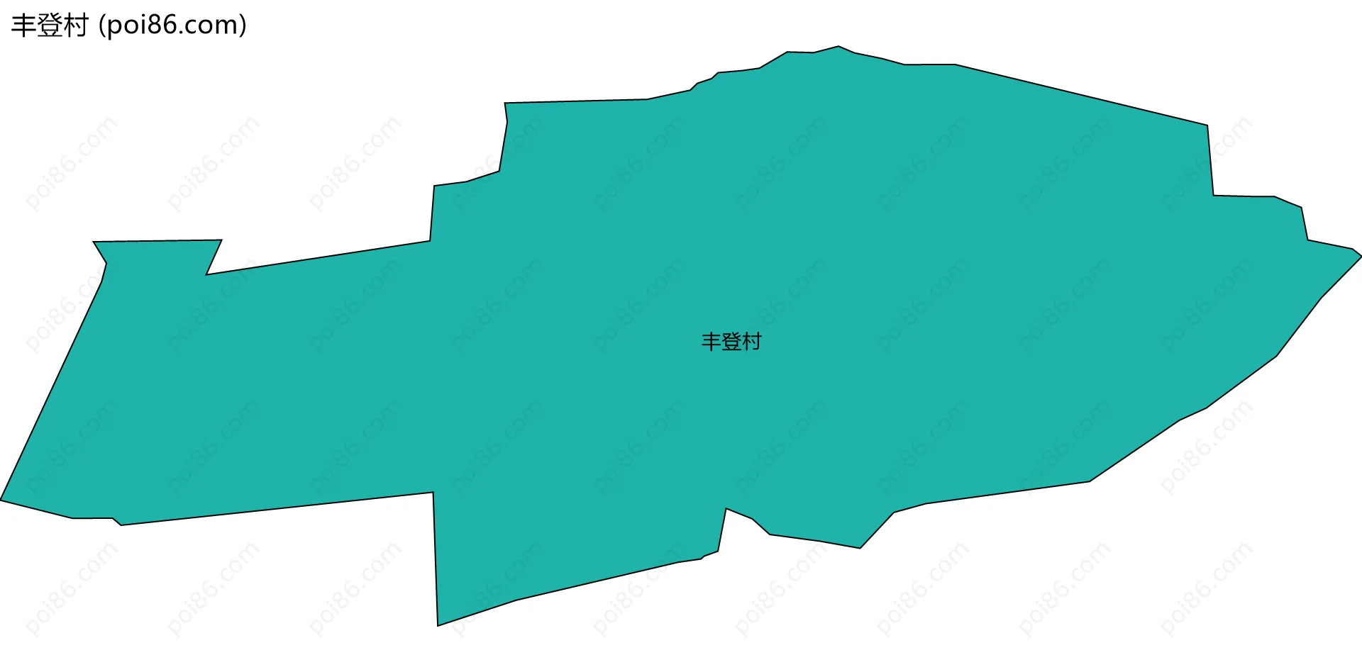 丰登村边界地图