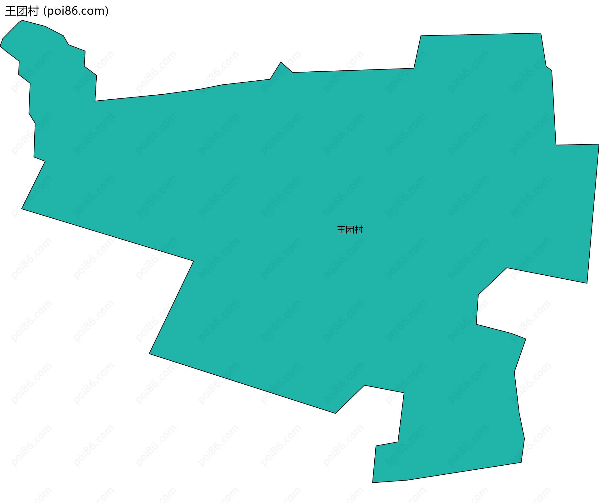 王团村边界地图