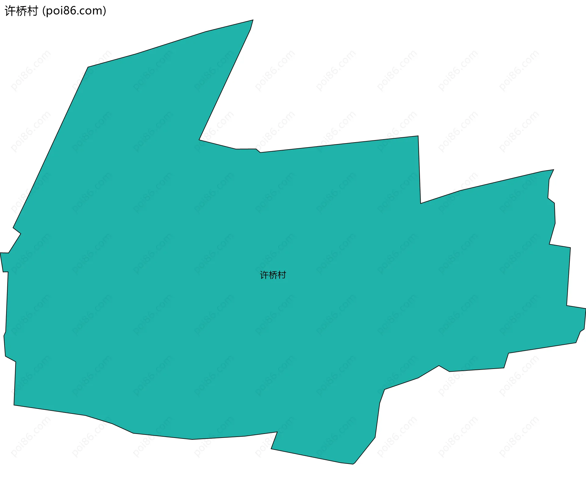 许桥村边界地图