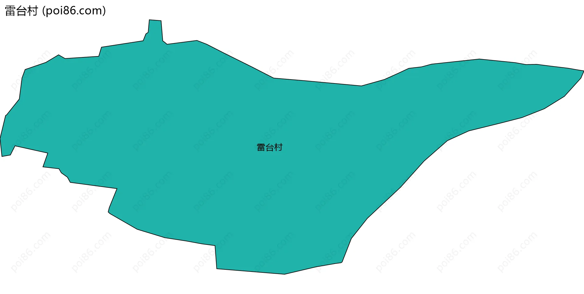 雷台村边界地图