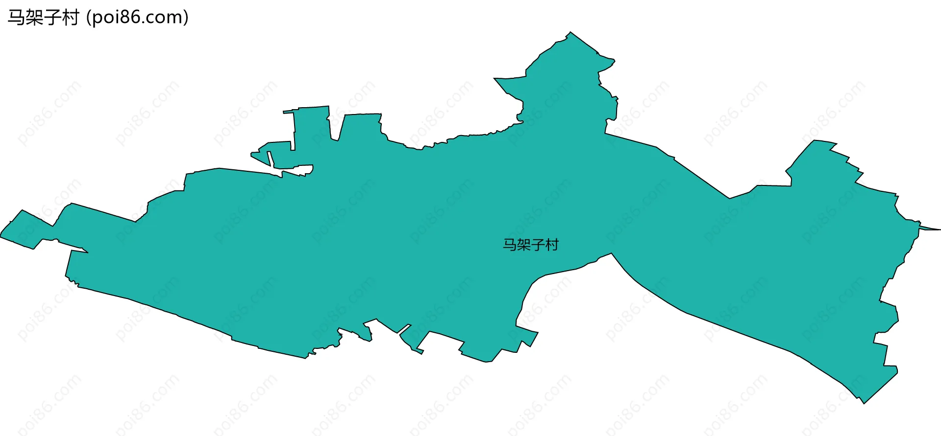 马架子村边界地图