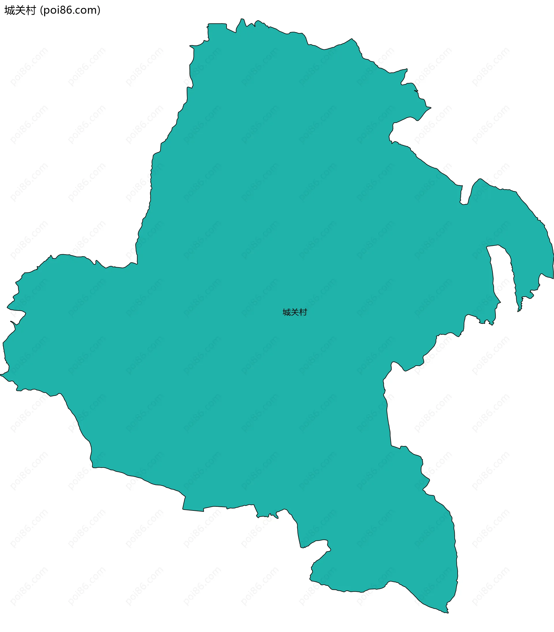 城关村边界地图