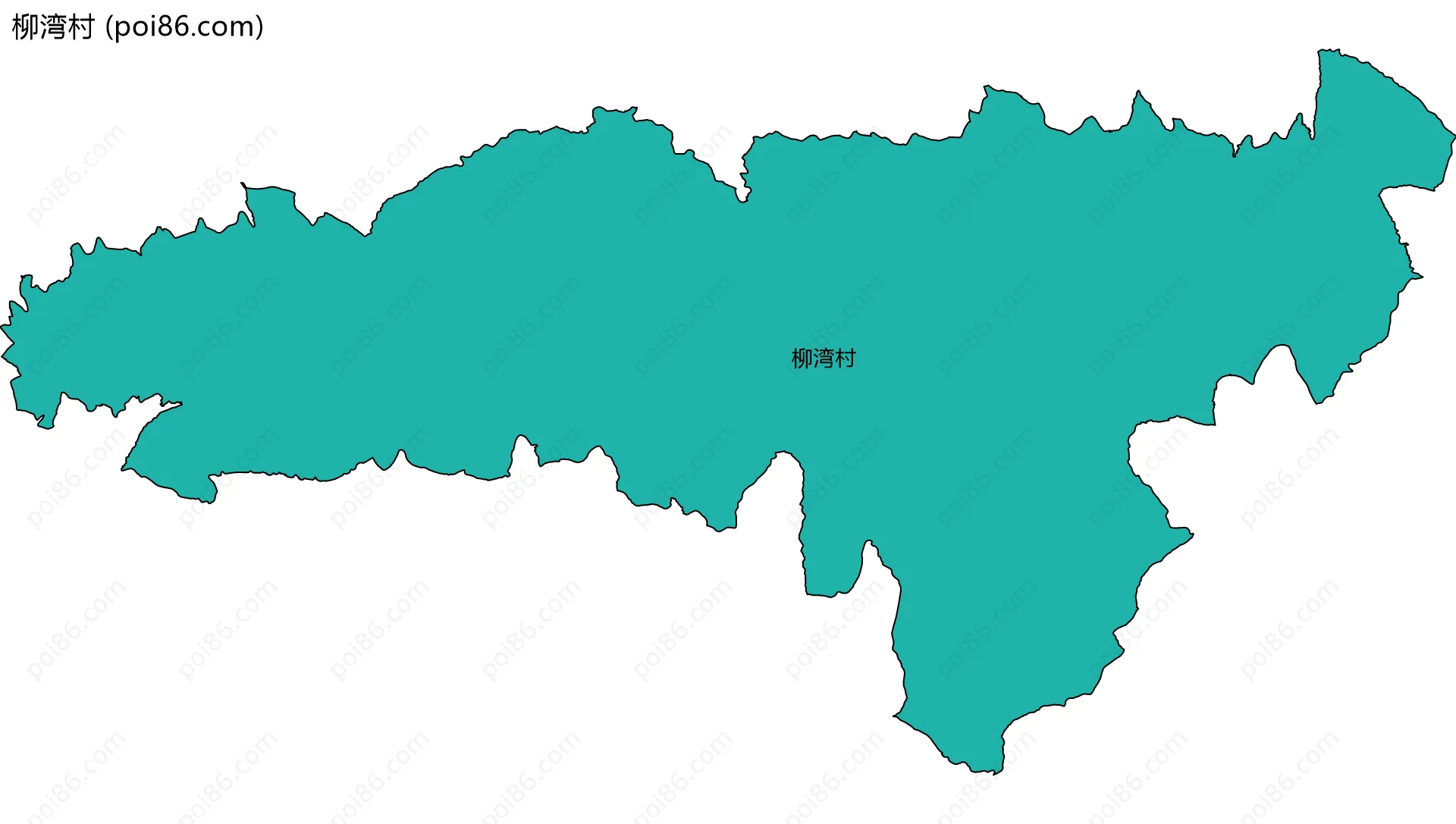 柳湾村边界地图