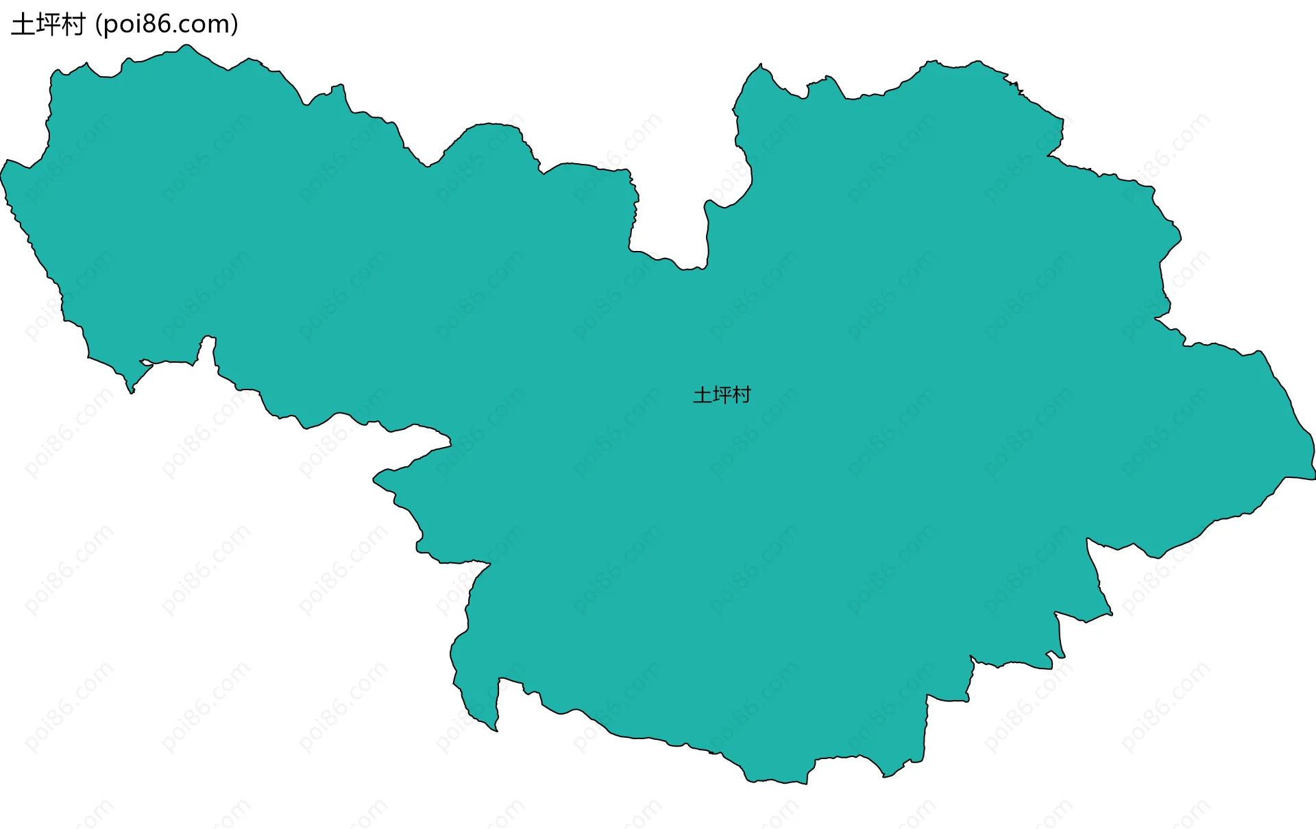 土坪村边界地图