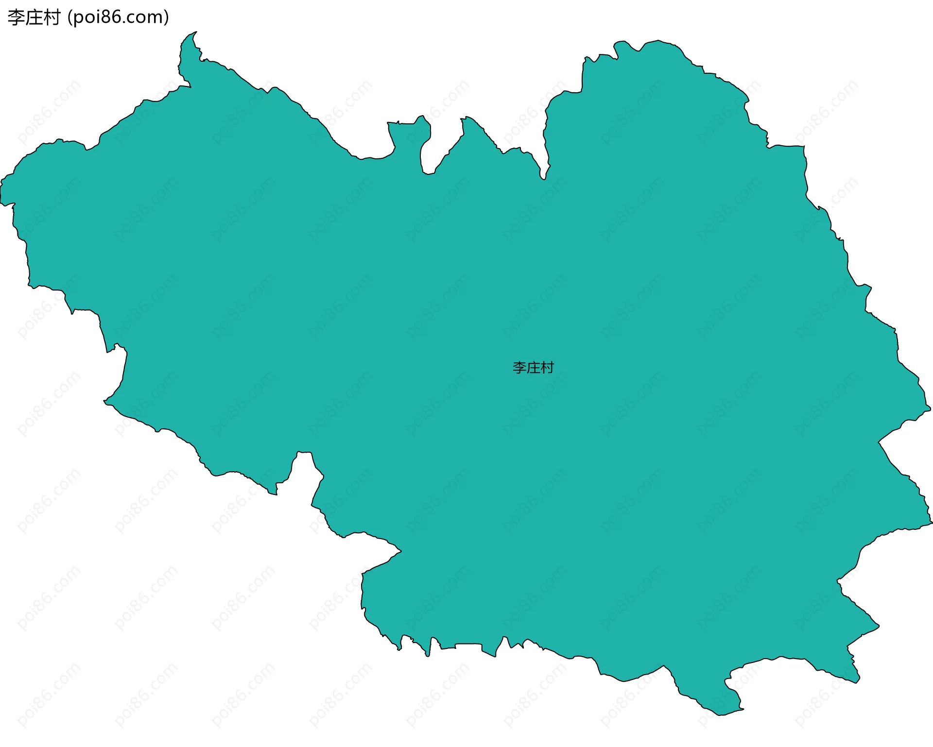 李庄村边界地图
