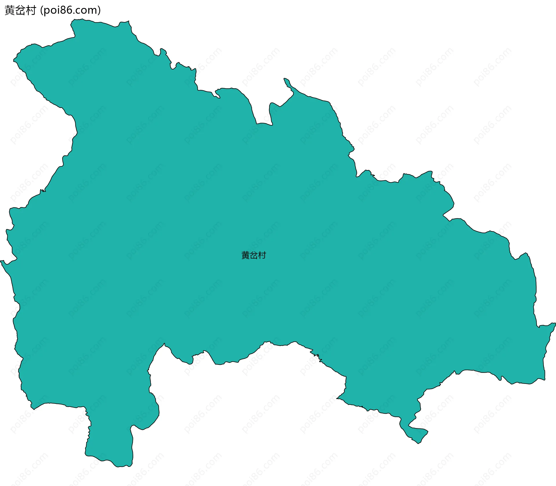 黄岔村边界地图