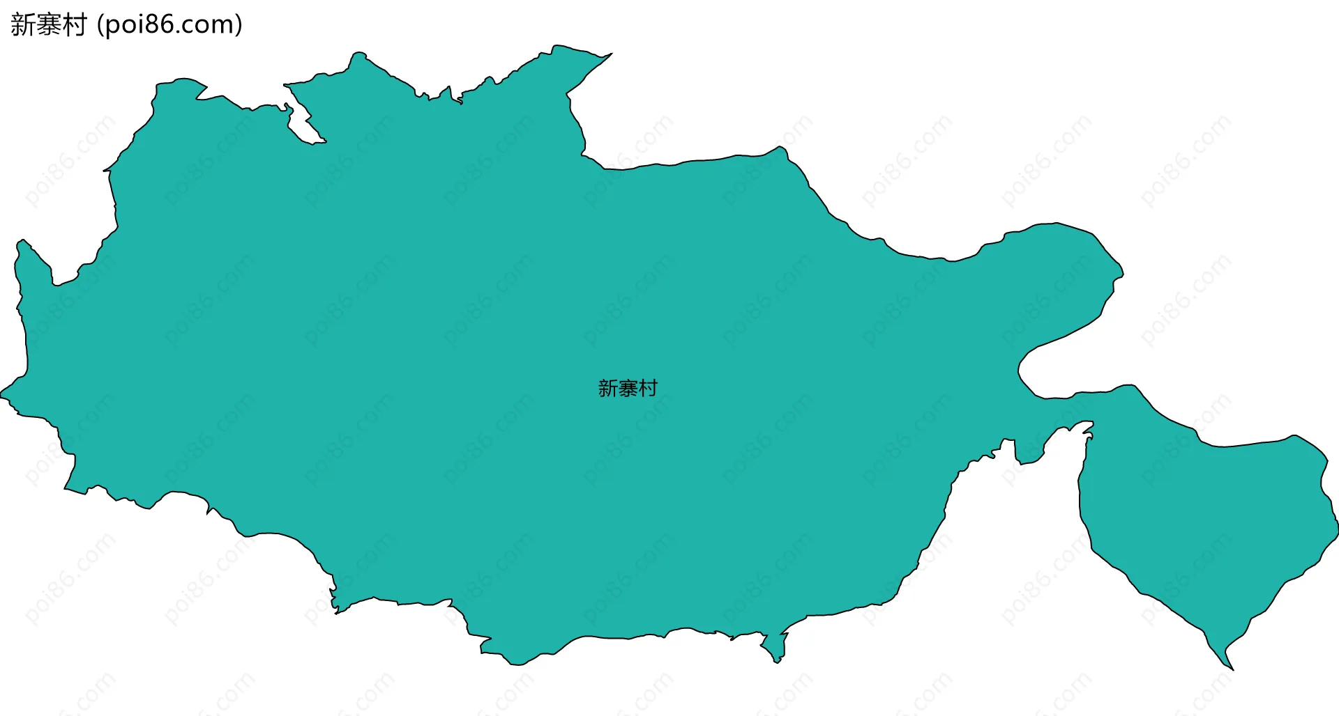 新寨村边界地图