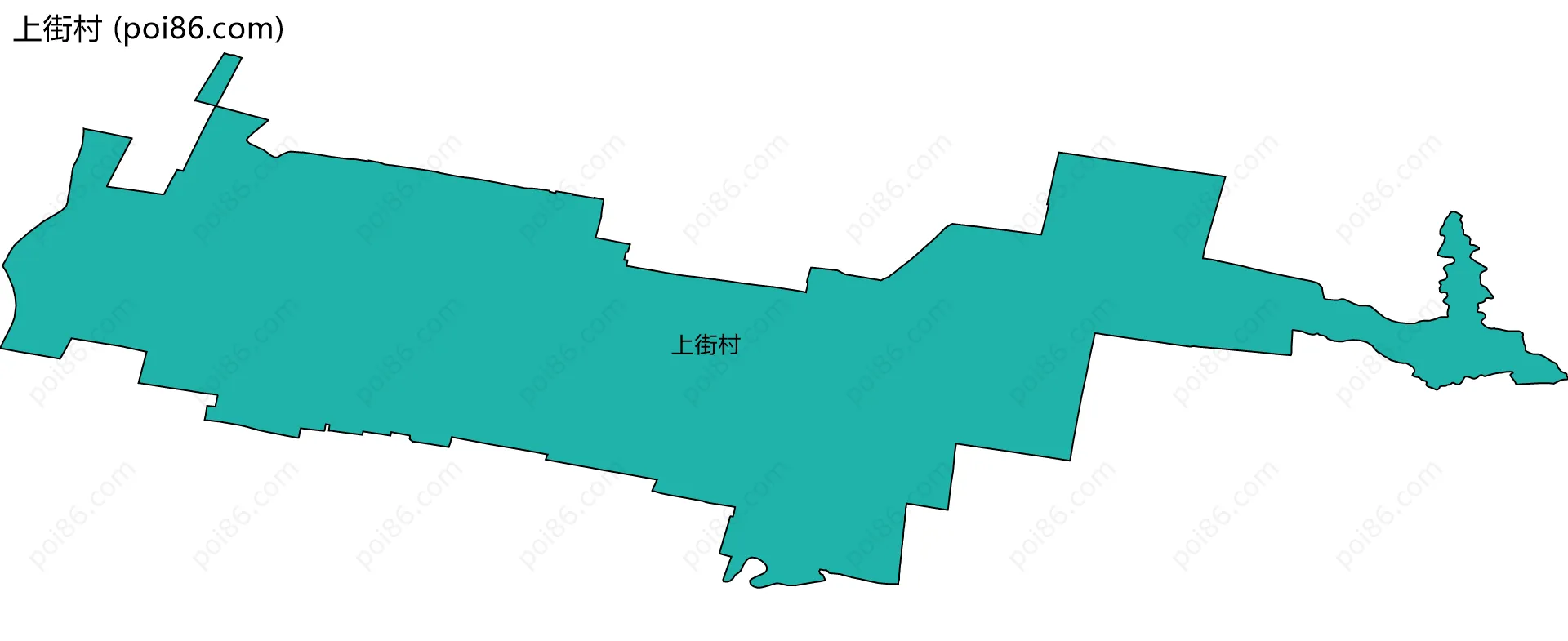 上街村边界地图