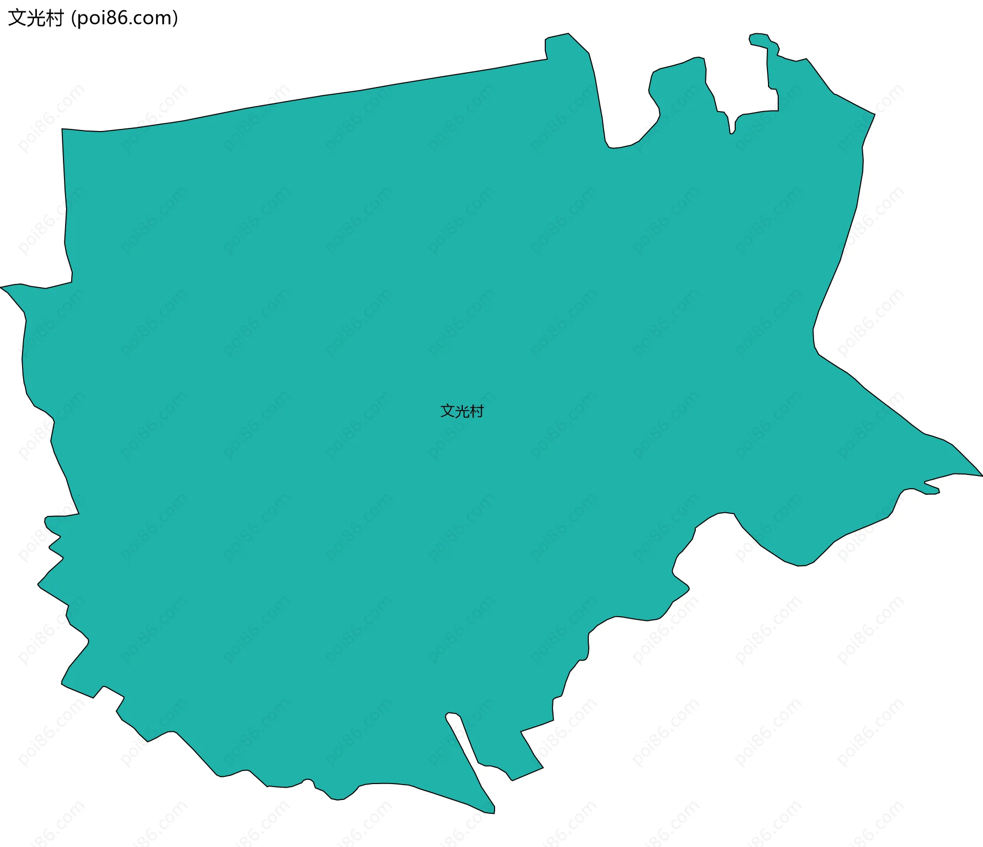 文光村边界地图