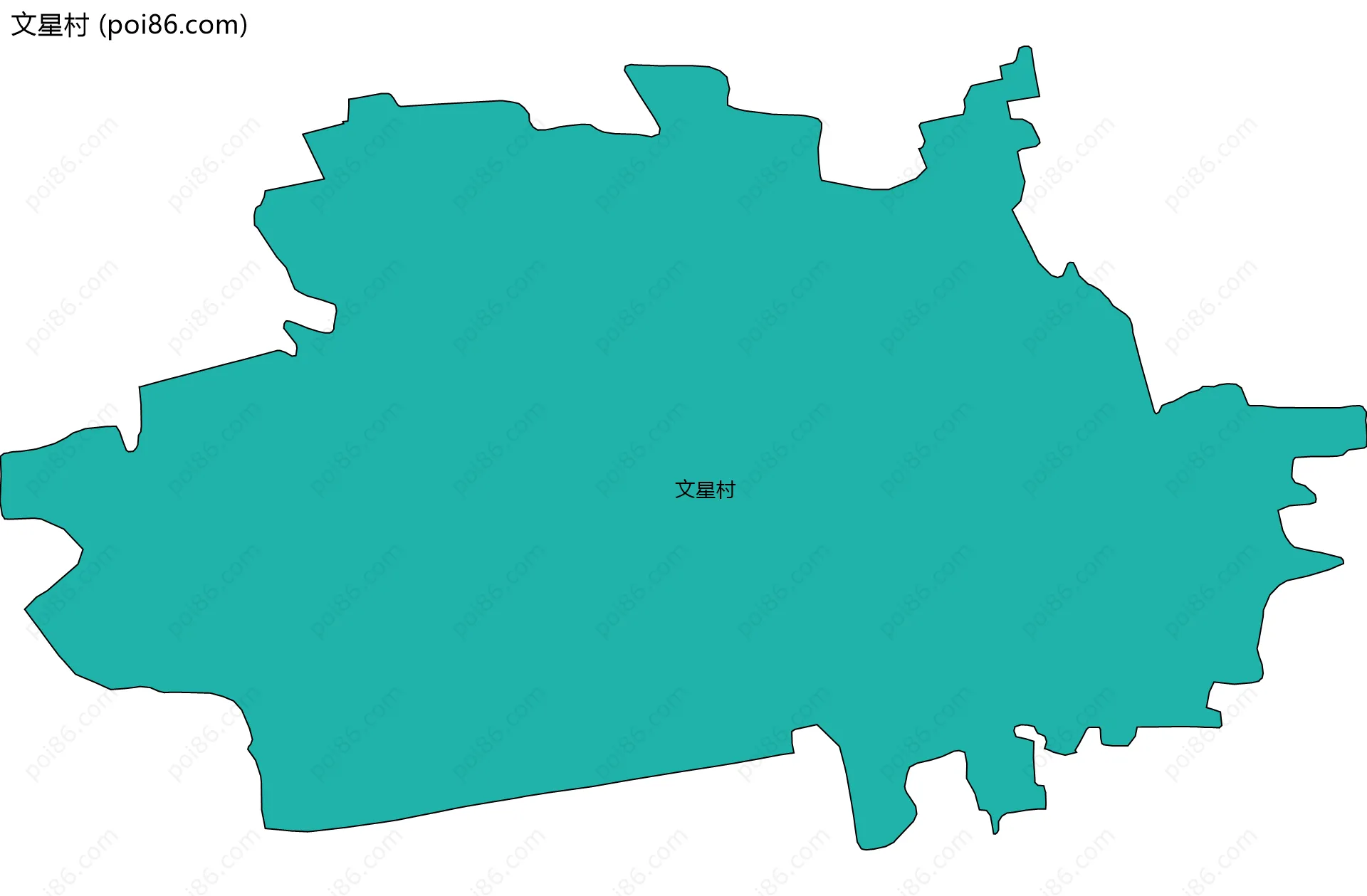 文星村边界地图