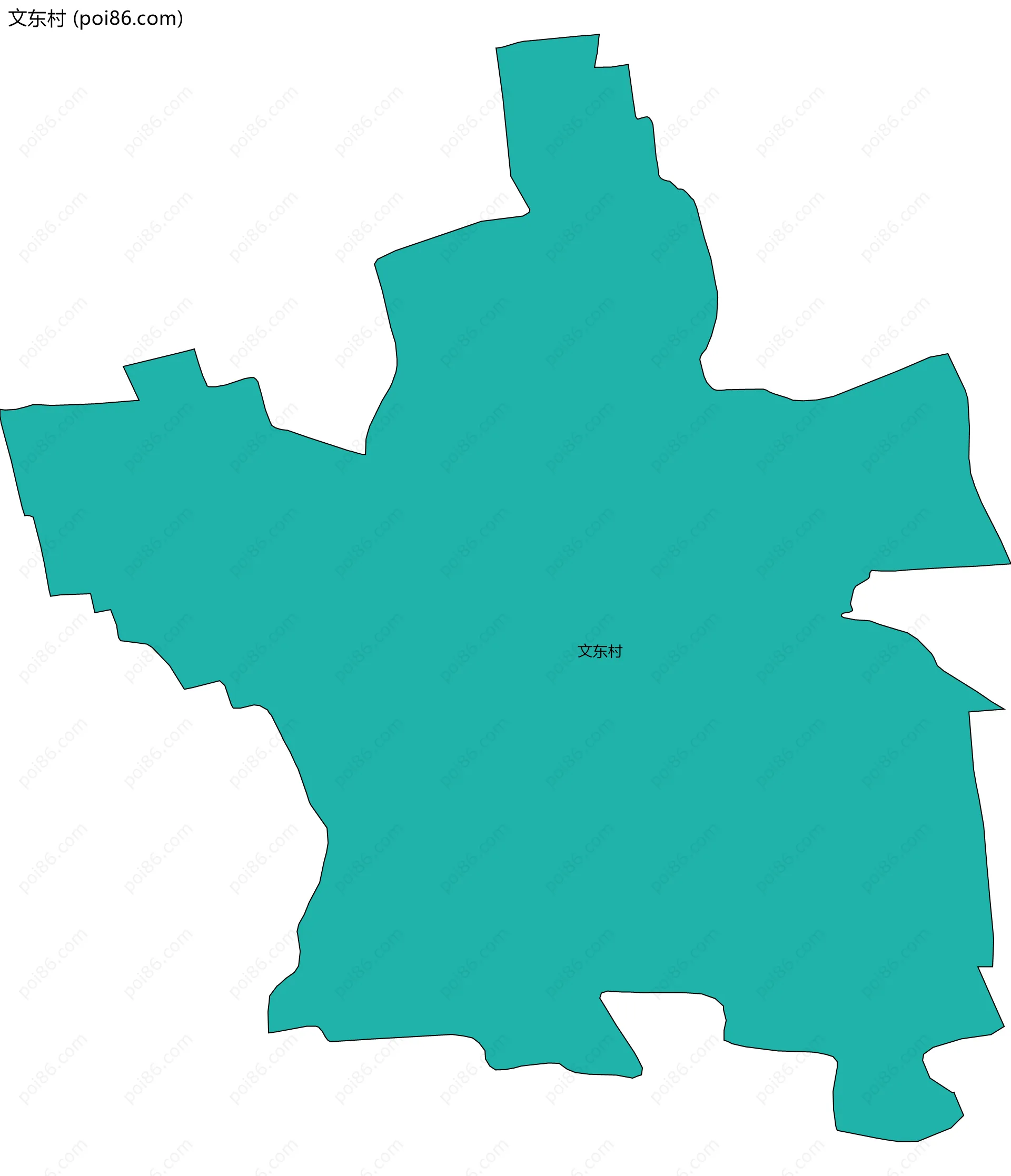 文东村边界地图