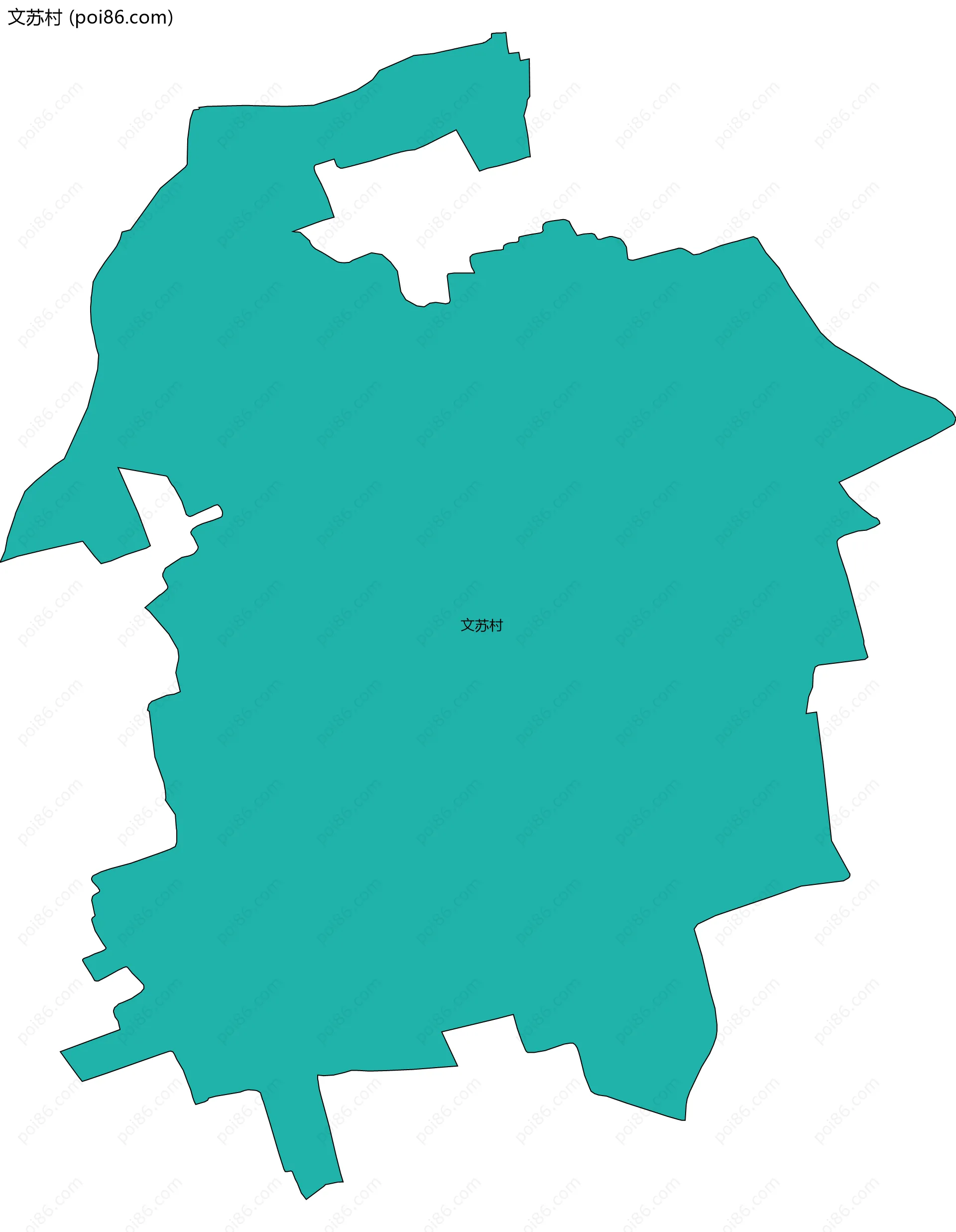 文苏村边界地图