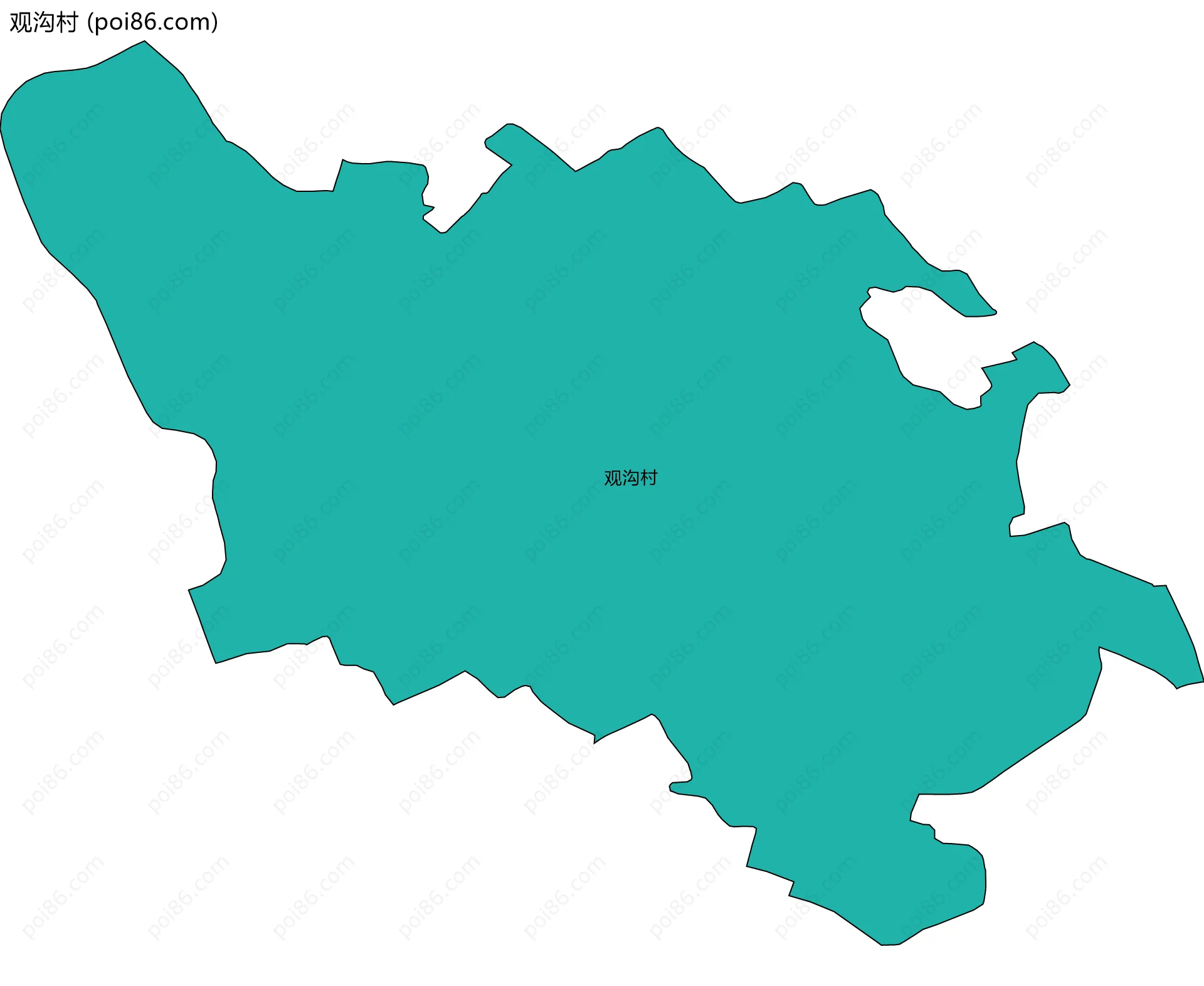 观沟村边界地图