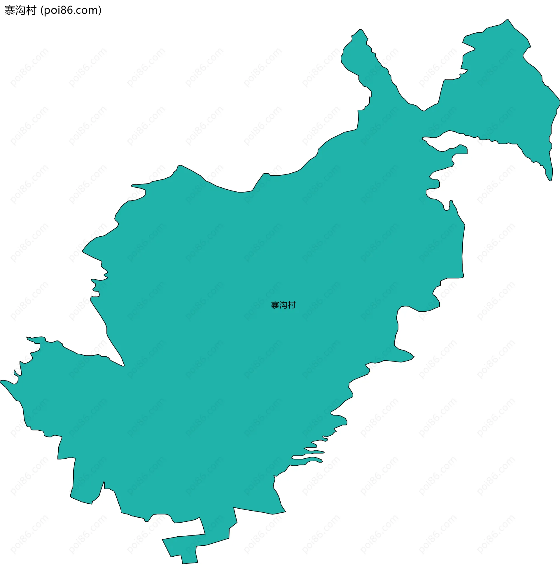 寨沟村边界地图