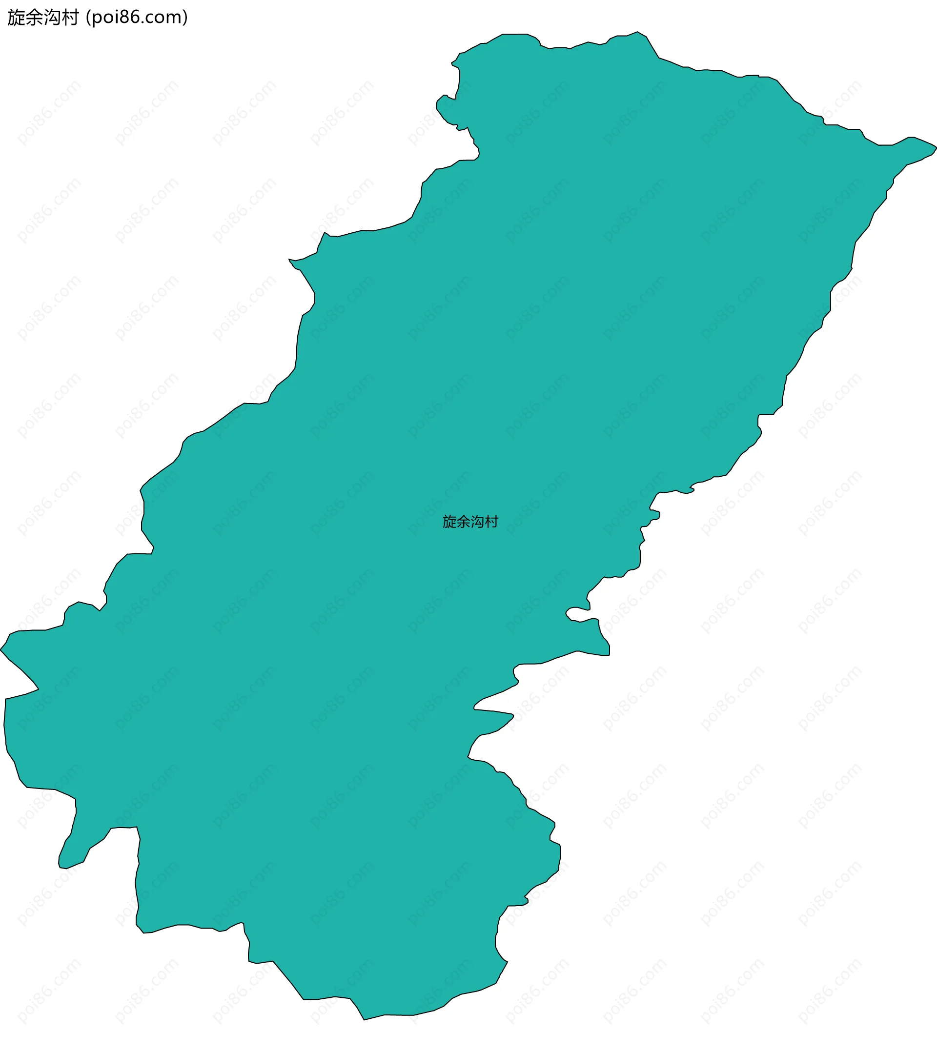 旋余沟村边界地图
