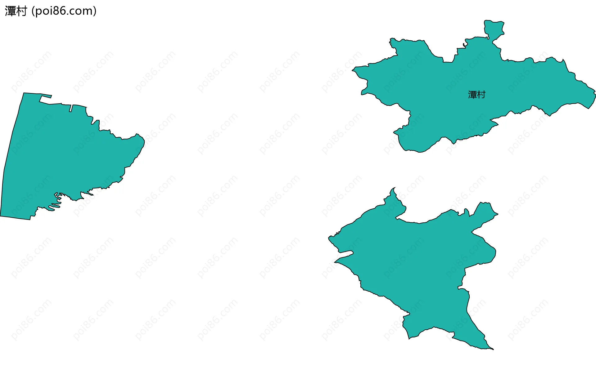 潭村边界地图