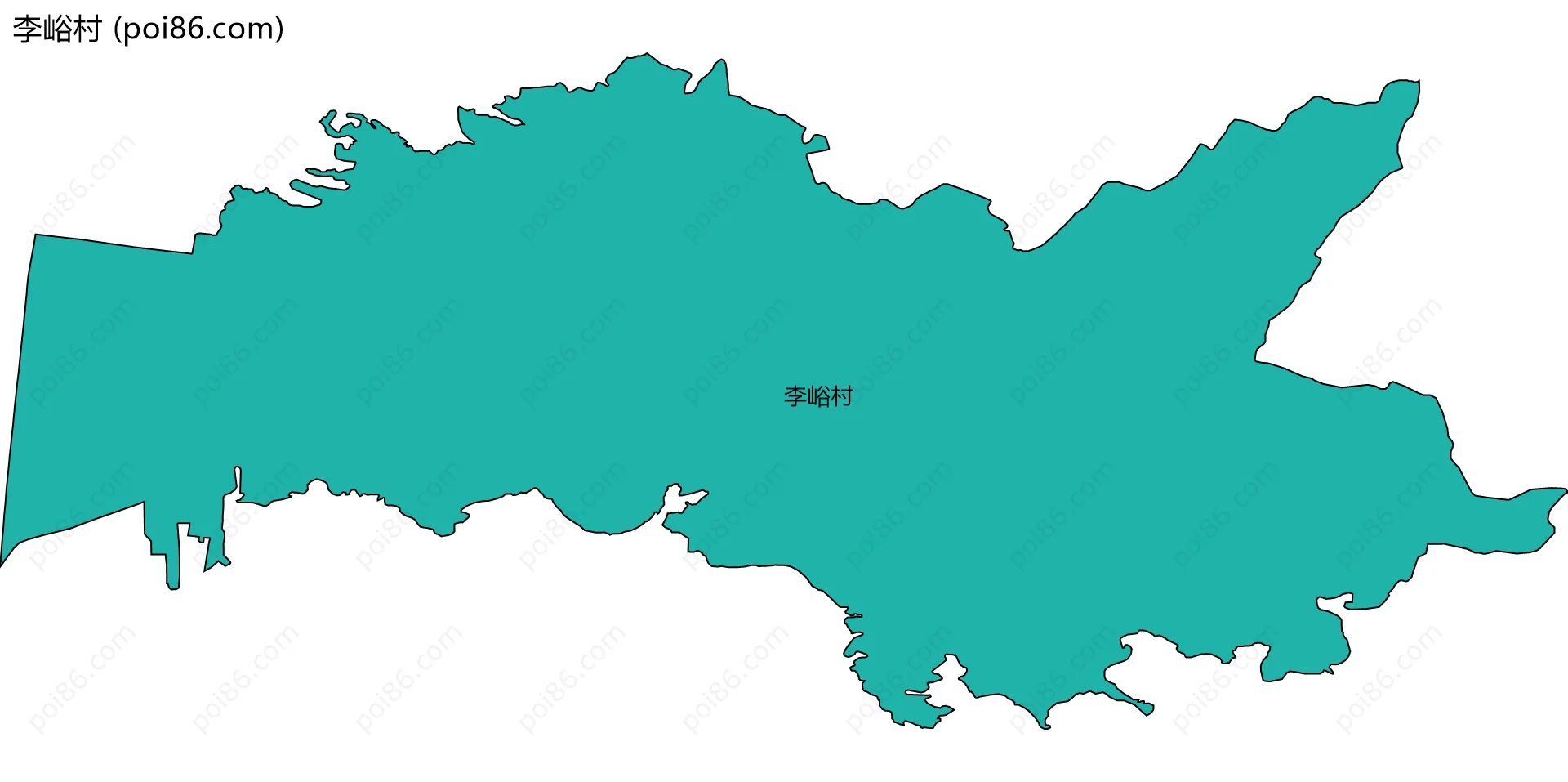 李峪村边界地图