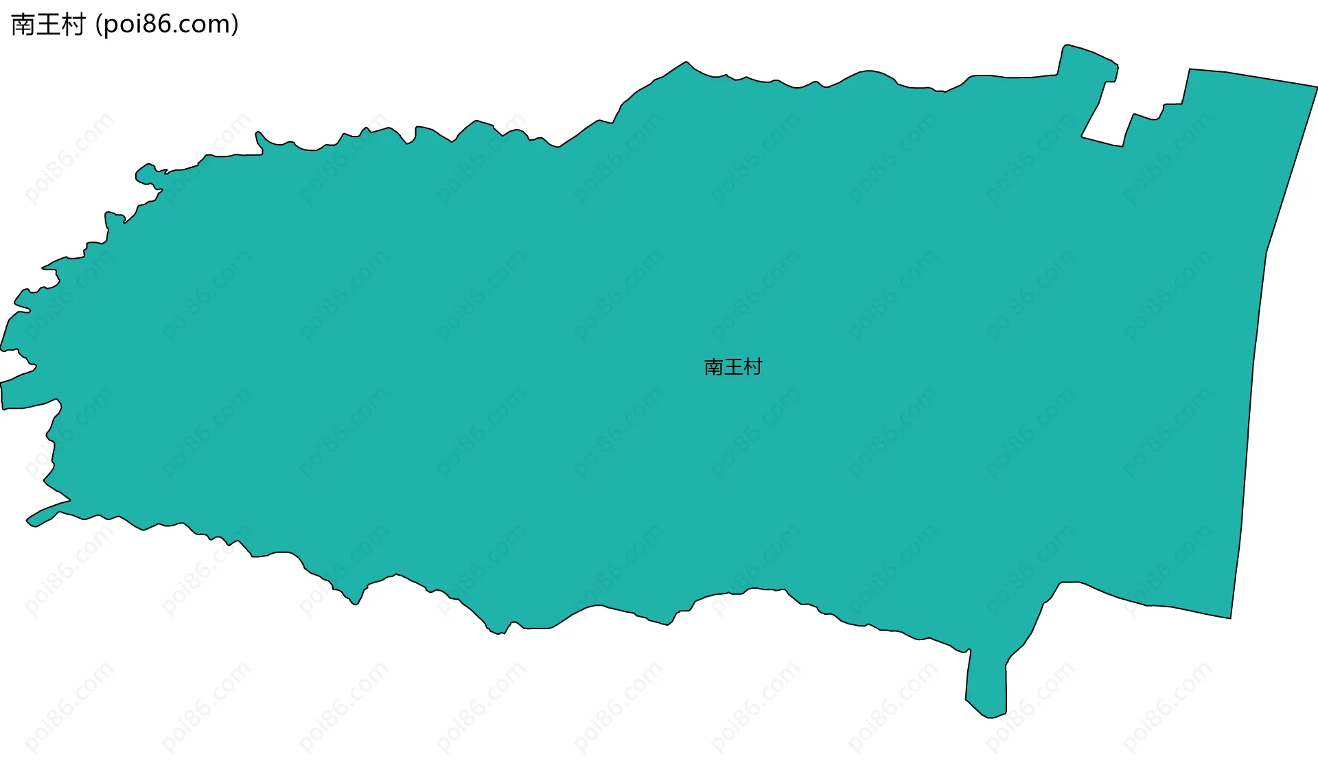 南王村边界地图