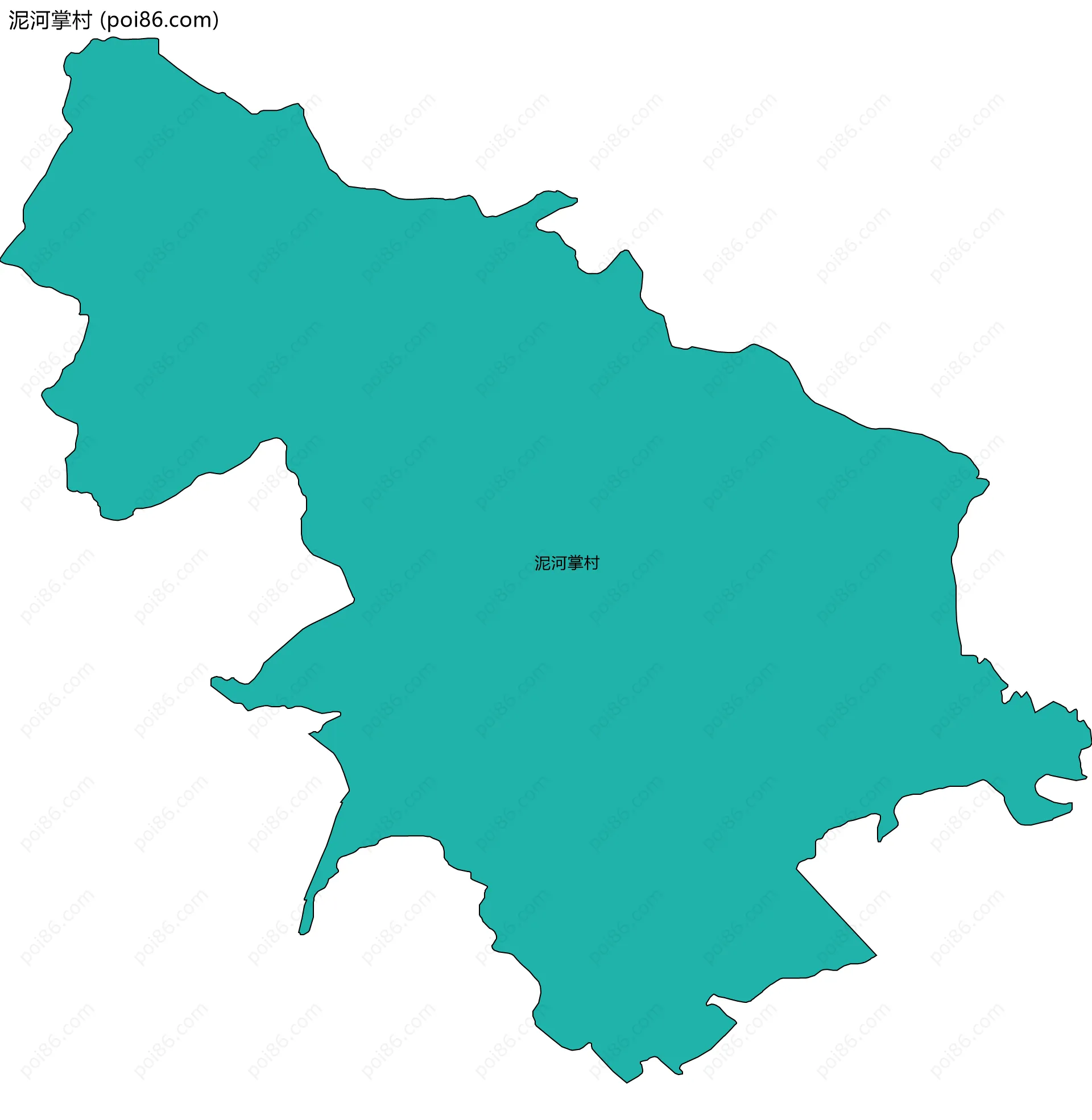 泥河掌村边界地图