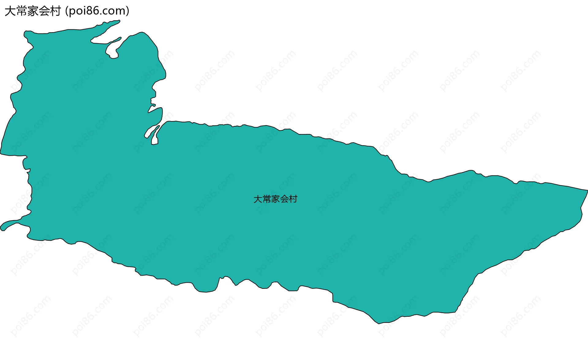 大常家会村边界地图
