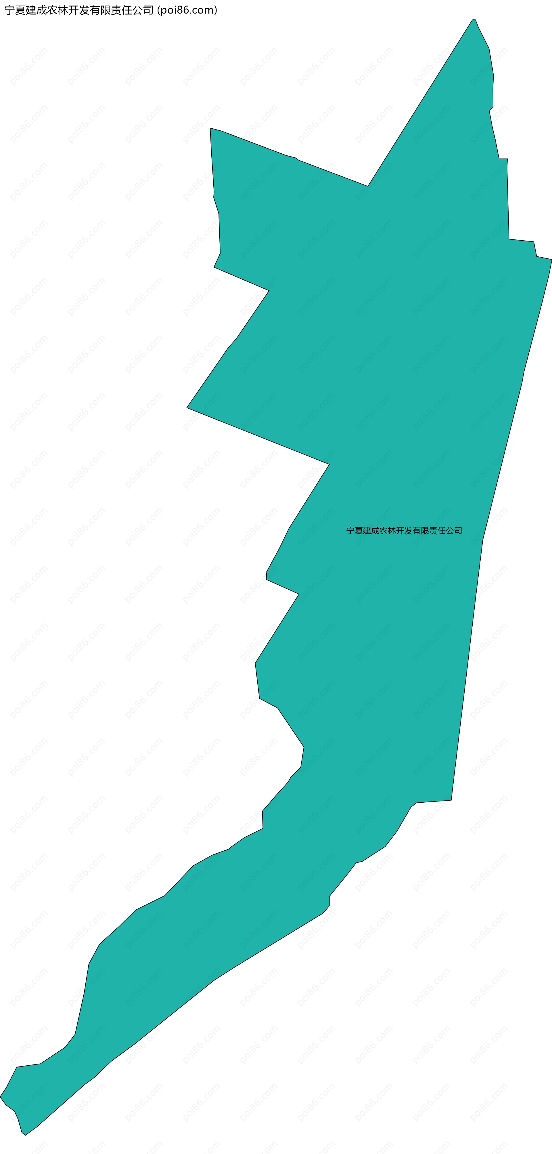 宁夏建成农林开发有限责任公司边界地图