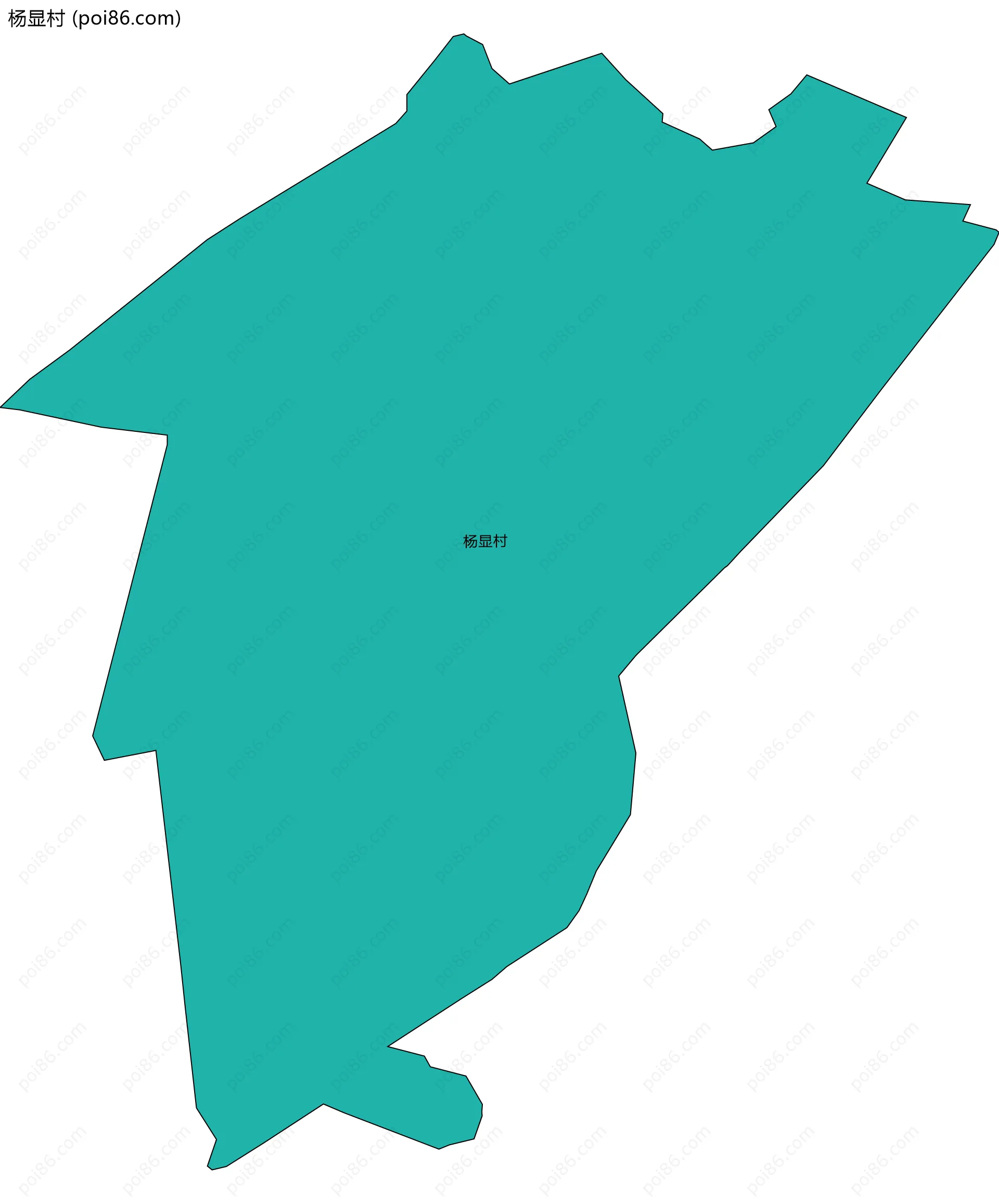 杨显村边界地图