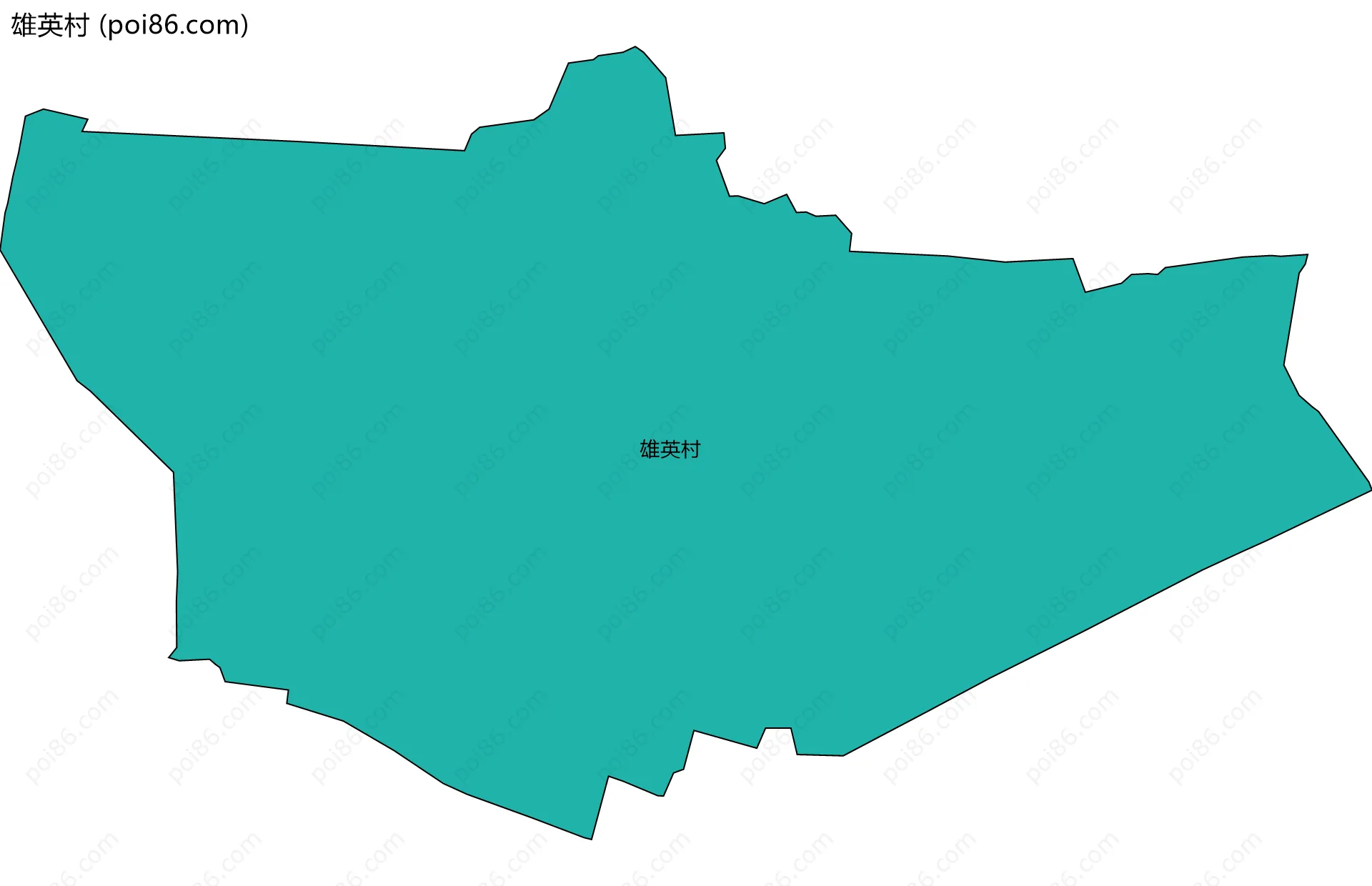 雄英村边界地图
