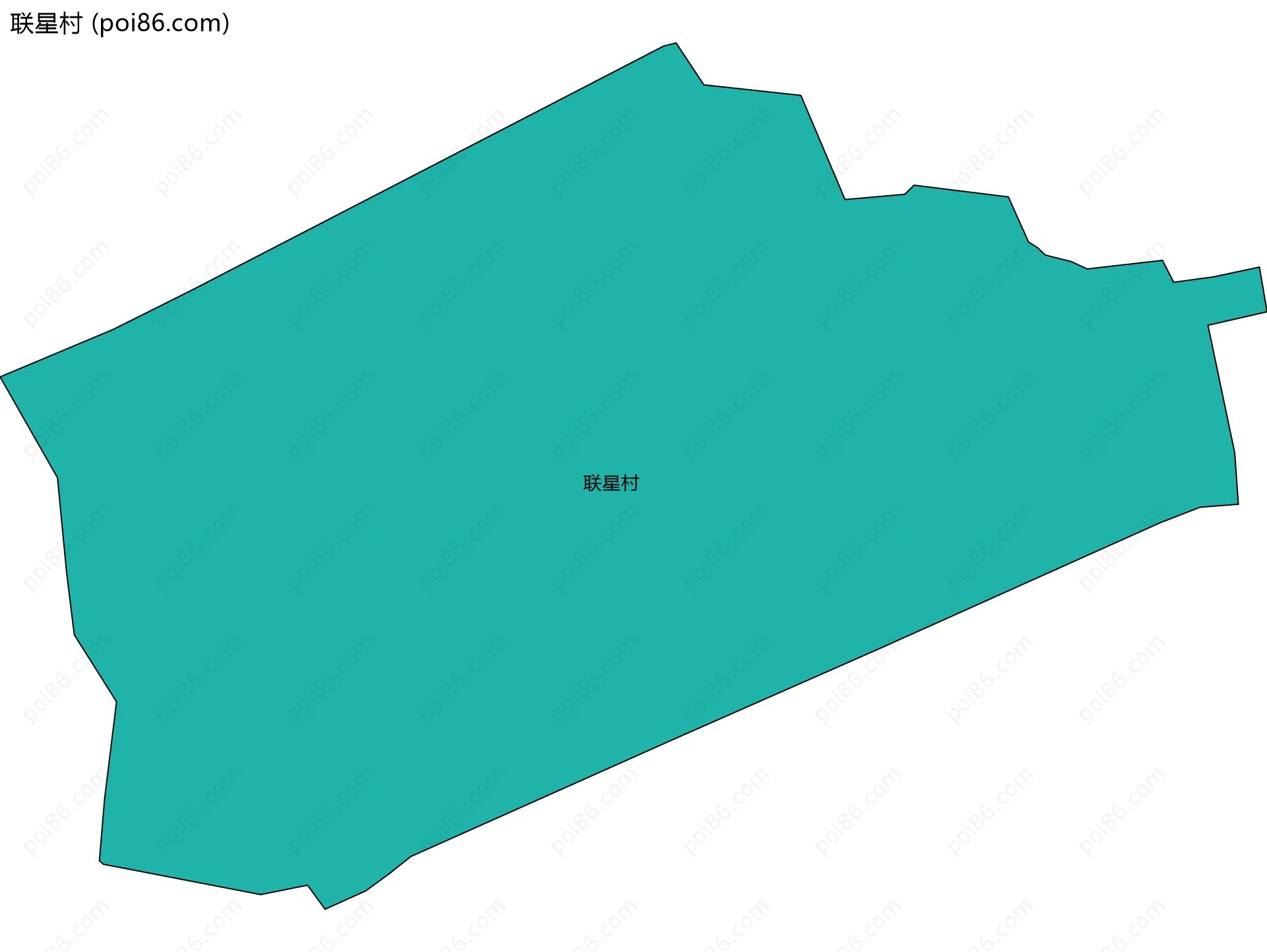 联星村边界地图