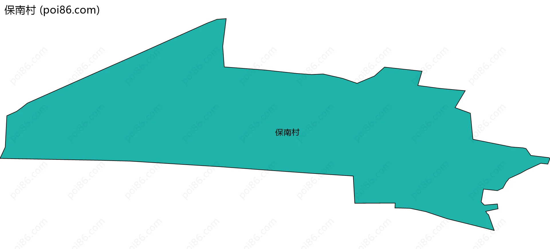 保南村边界地图
