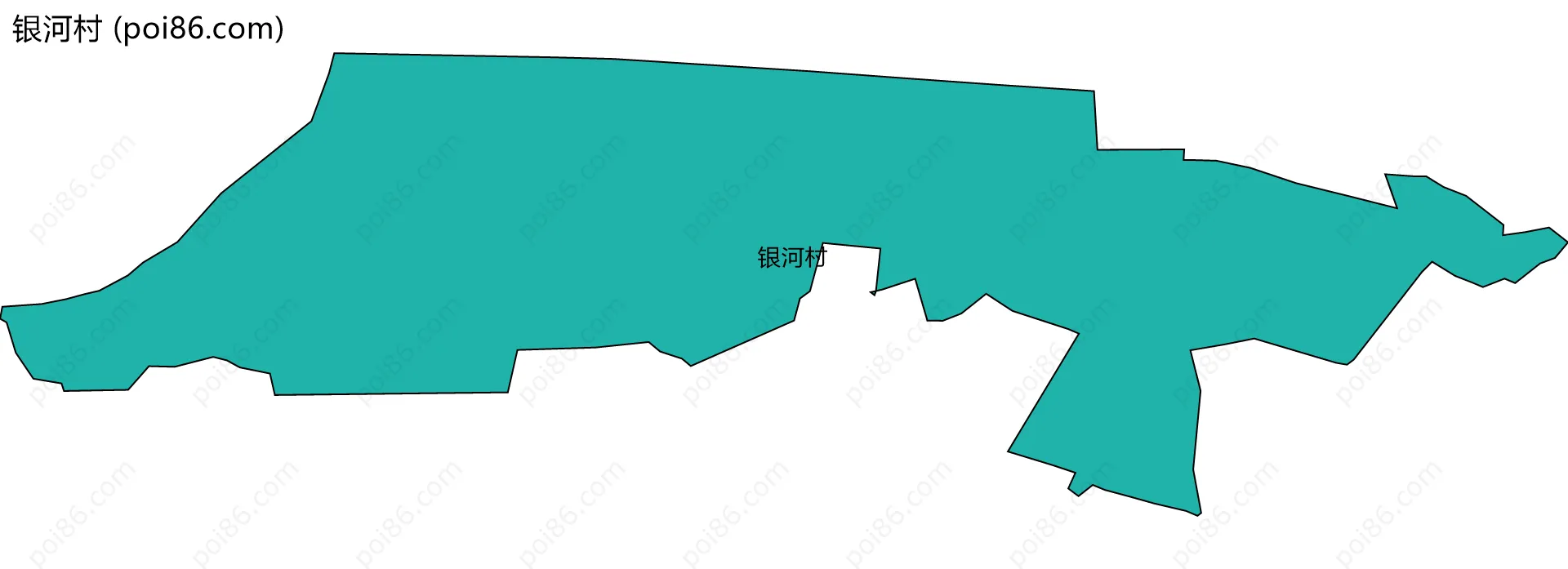 银河村边界地图
