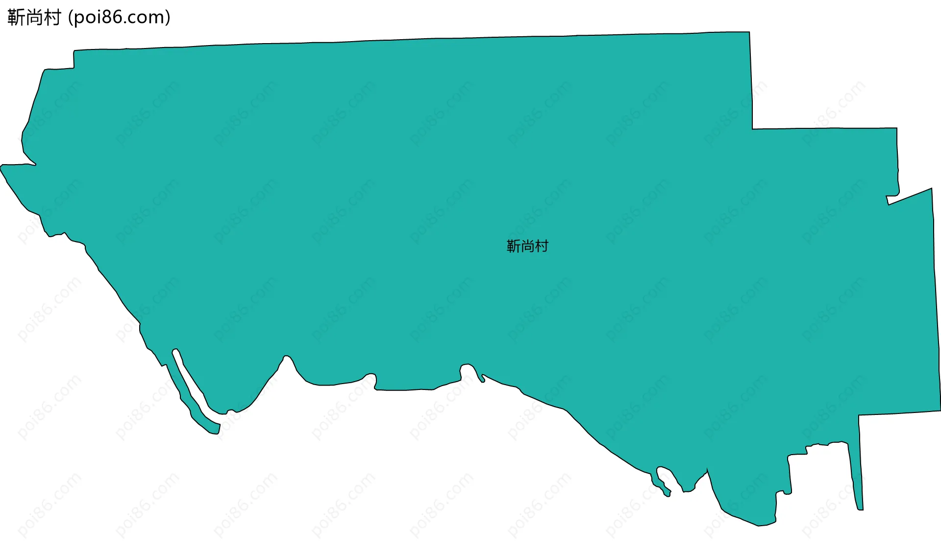 靳尚村边界地图