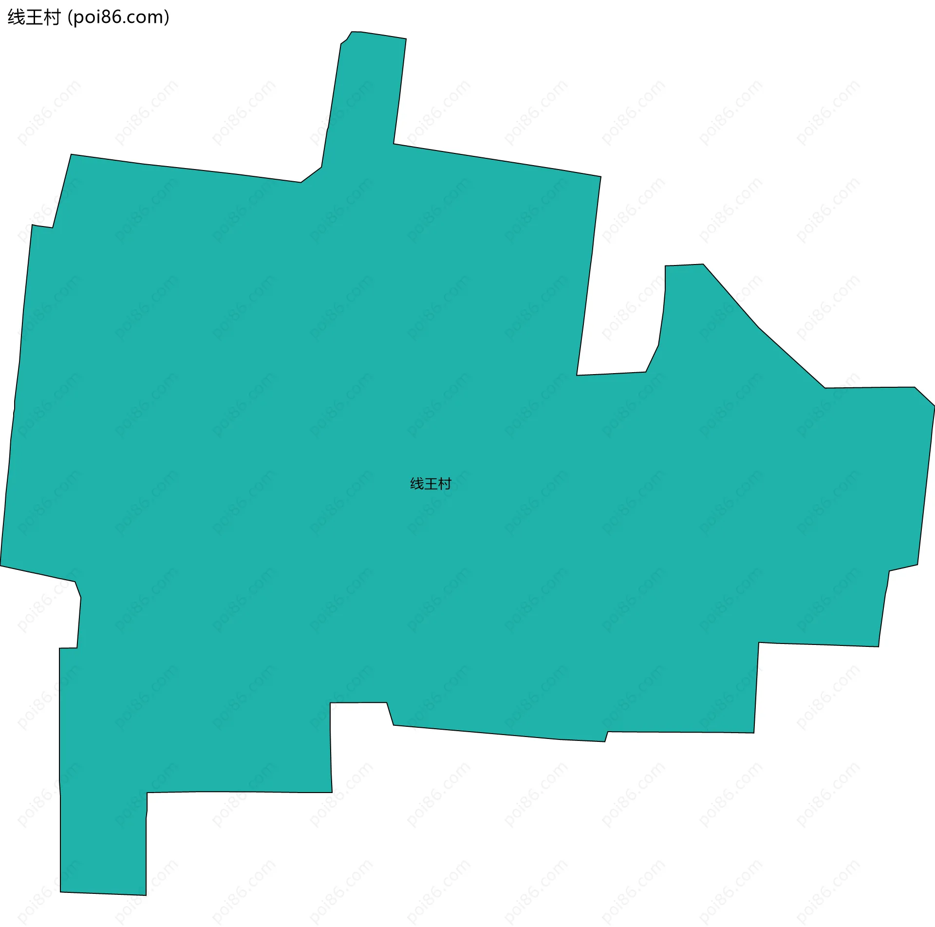 线王村边界地图