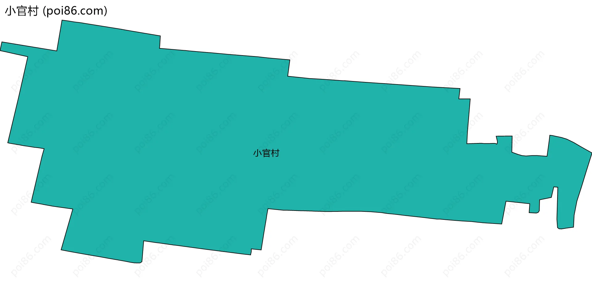 小官村边界地图