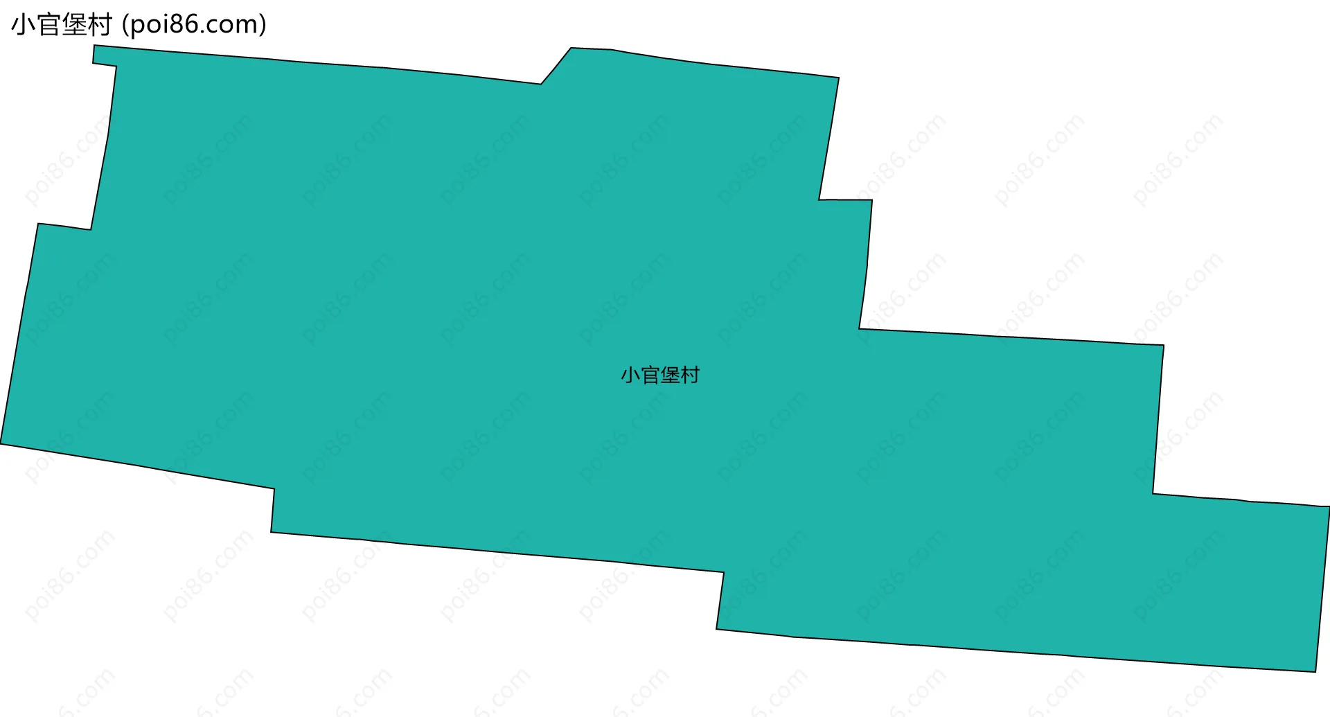 小官堡村边界地图